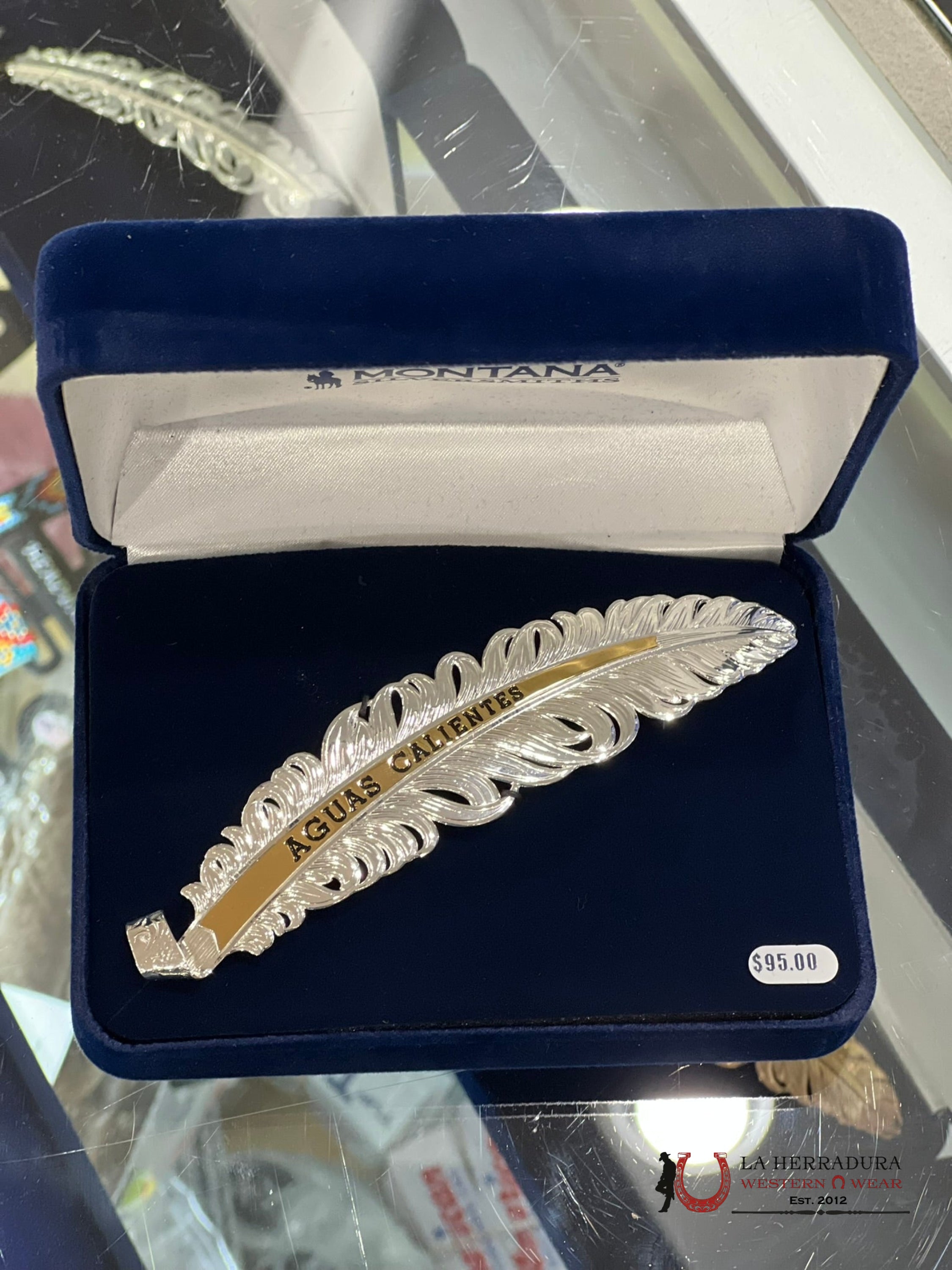 Montana Hat Feather Plata Aguascalientes Accesorios