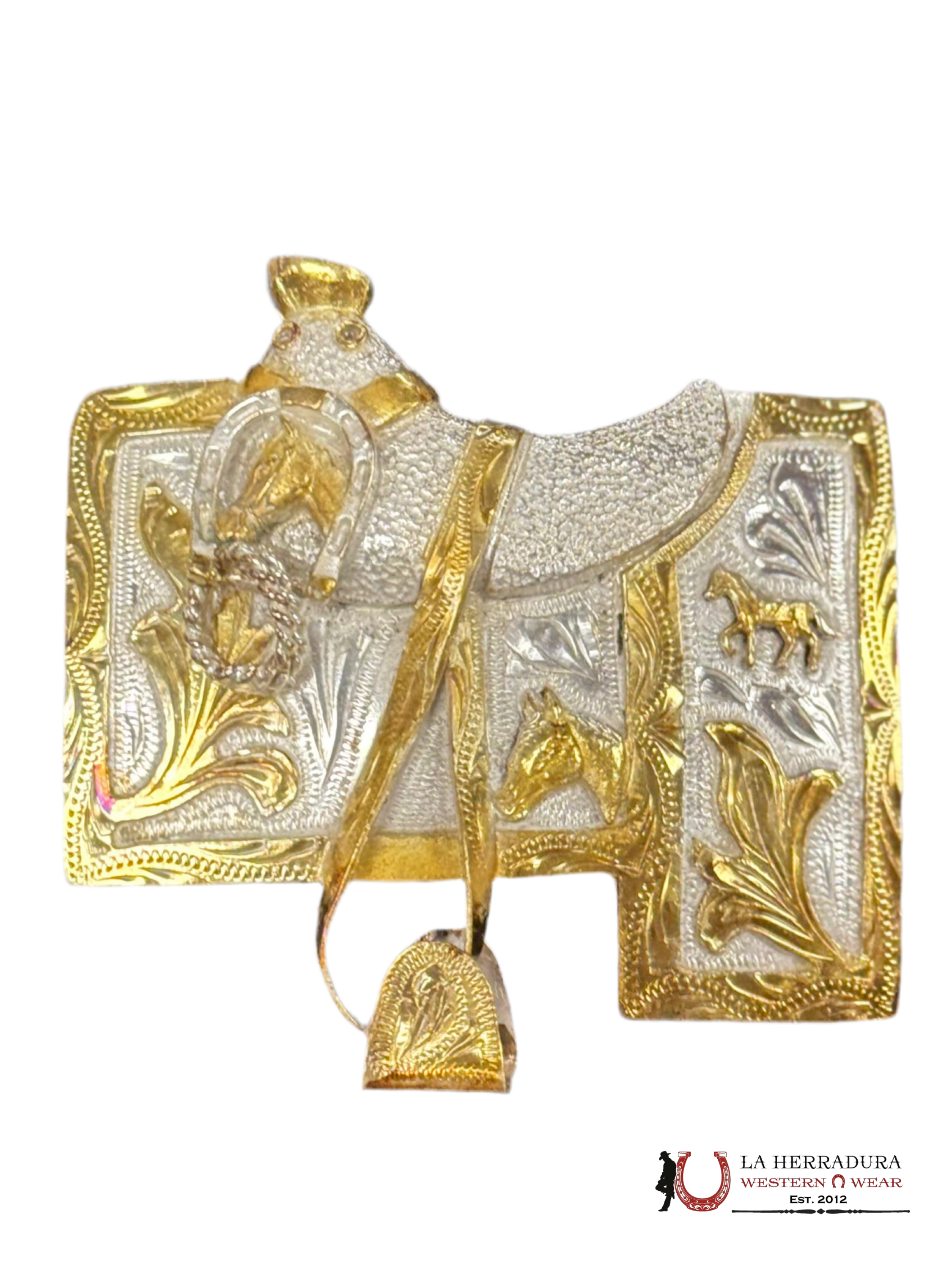 ALPACA RIDING CHAIR SILVER ANS GOLD BUCKLE ACCESORIOS