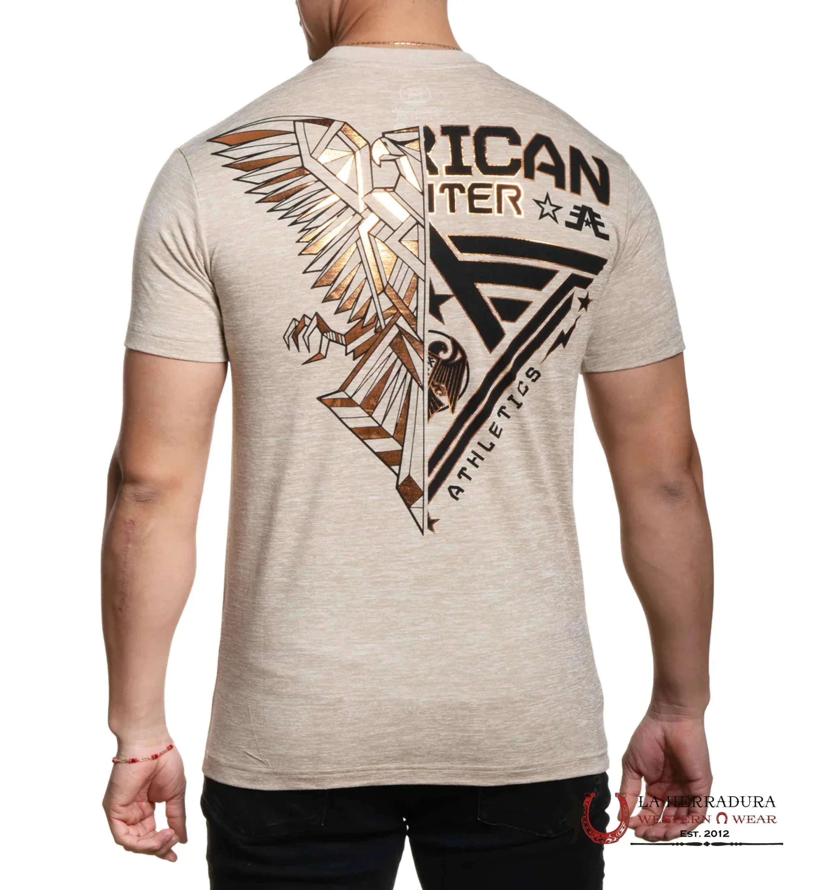 AMERICAN FIGHTER MEN T-SHIRT KAKHI HAYWARD FM16053 ROPA HOMBRES
