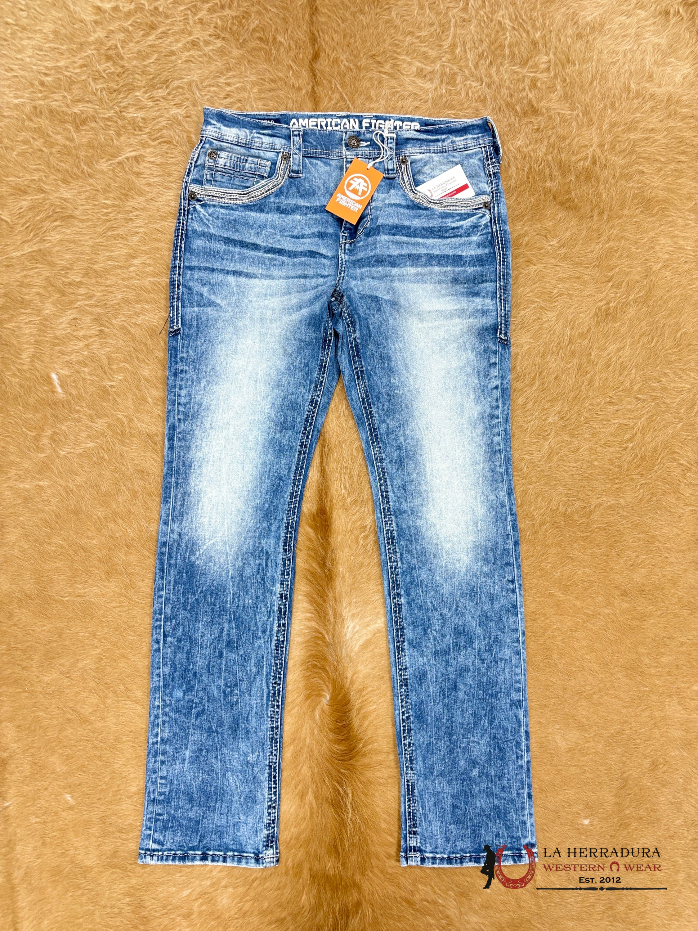 AMERICAN FIGHTER MENS JEANS LEGEND DONOVAN- 331SS347 ROPA HOMBRES