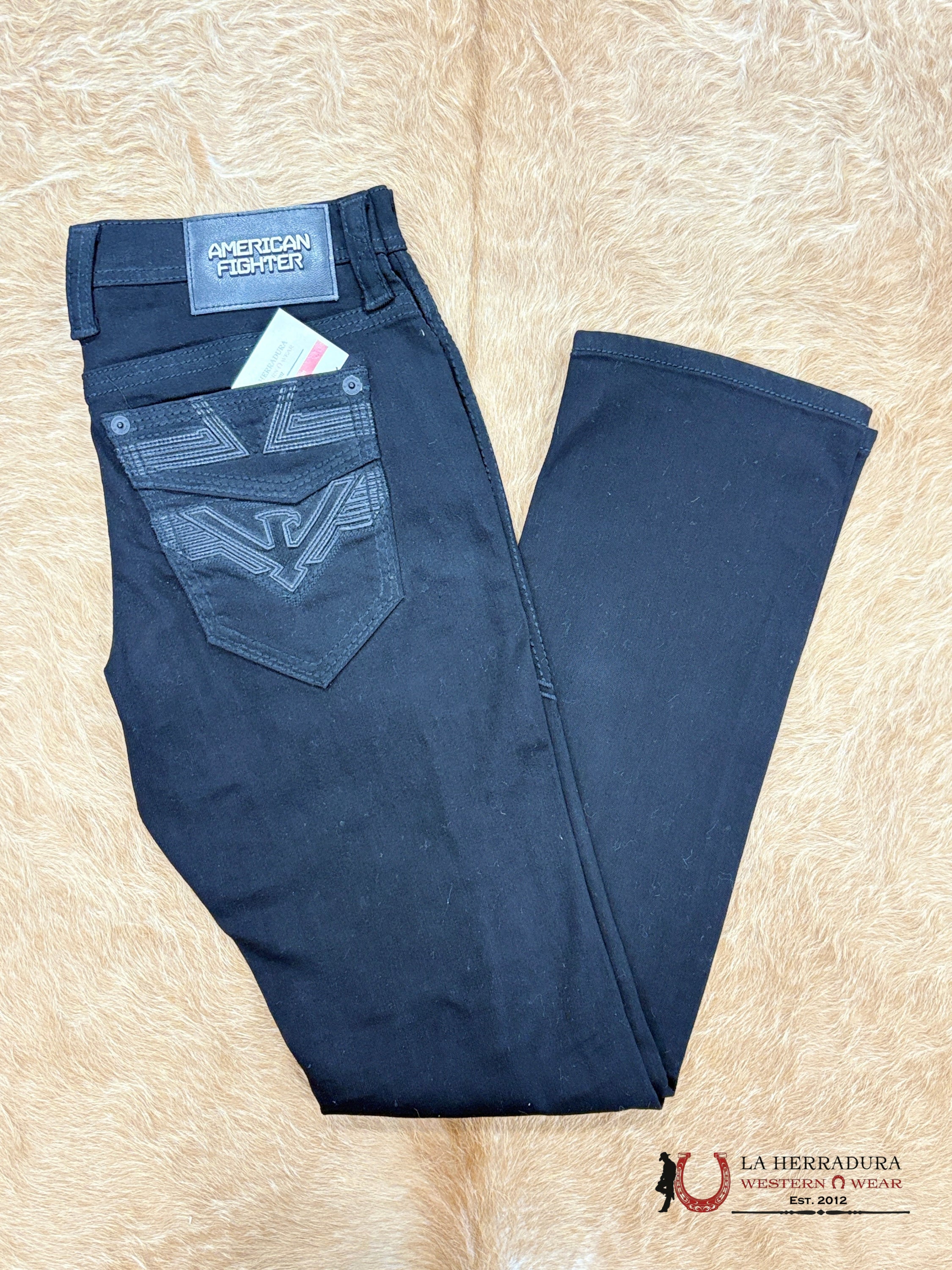 AMERICAN FIGHTER MENS JEANS STRIKER CLARKSTON BLACK-331RS341 ROPA HOMBRES