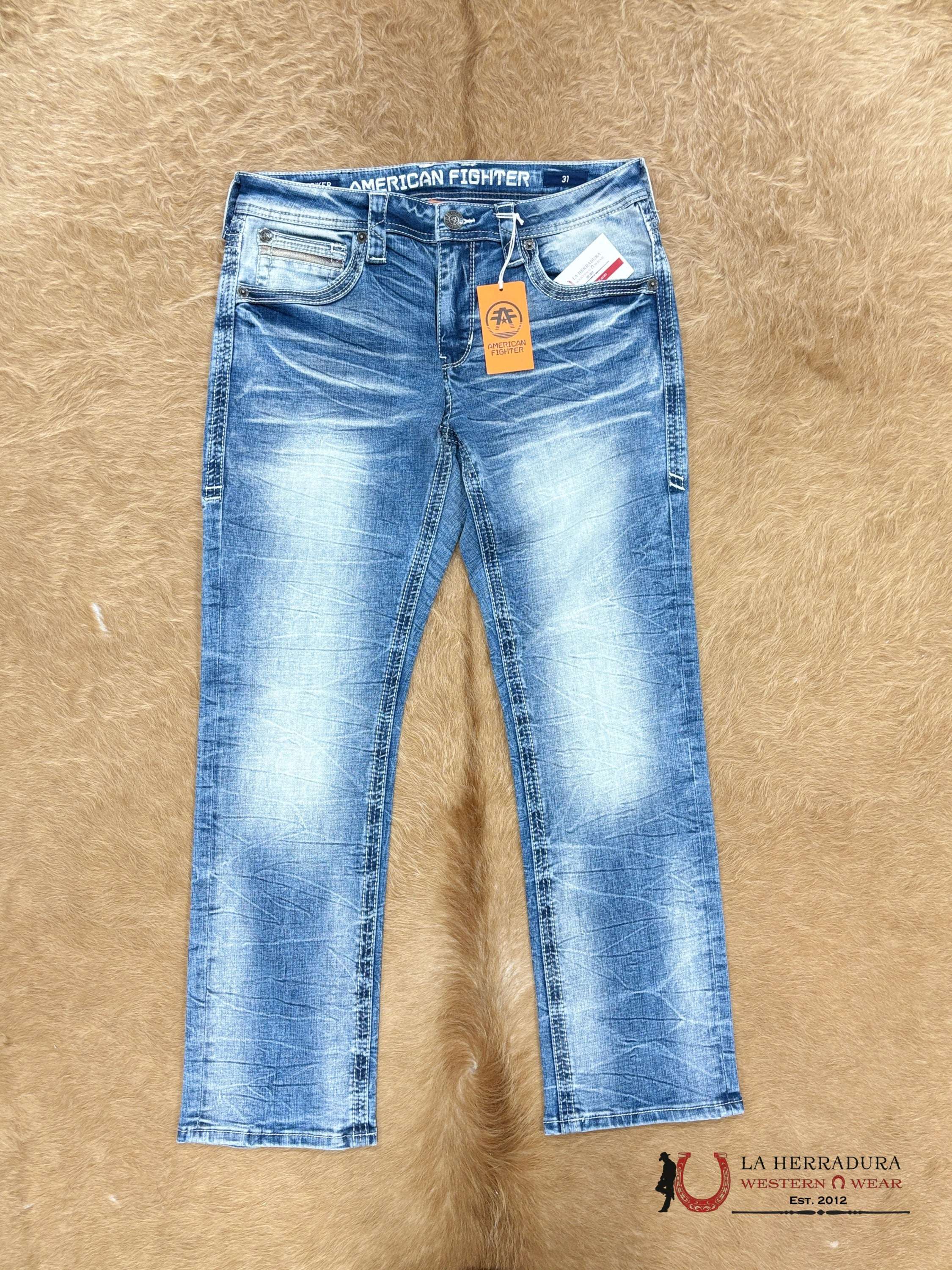 AMERICAN FIGHTER MENS JEANS STRIKER VOID CAIRO-331RS332S ROPA HOMBRES