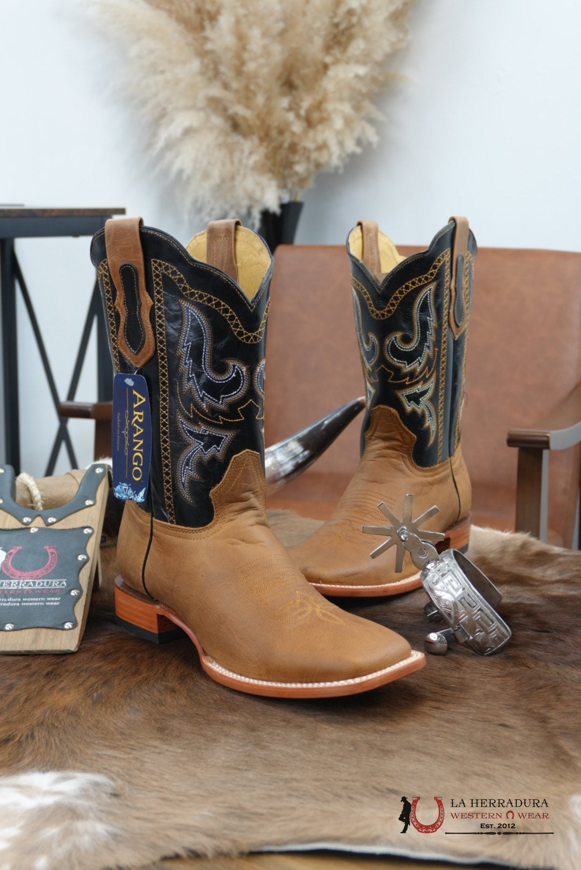 Arango ARIZONA Arena With Stiching Alamo Square Toe Boot- 4895 BOTAS HOMBRES