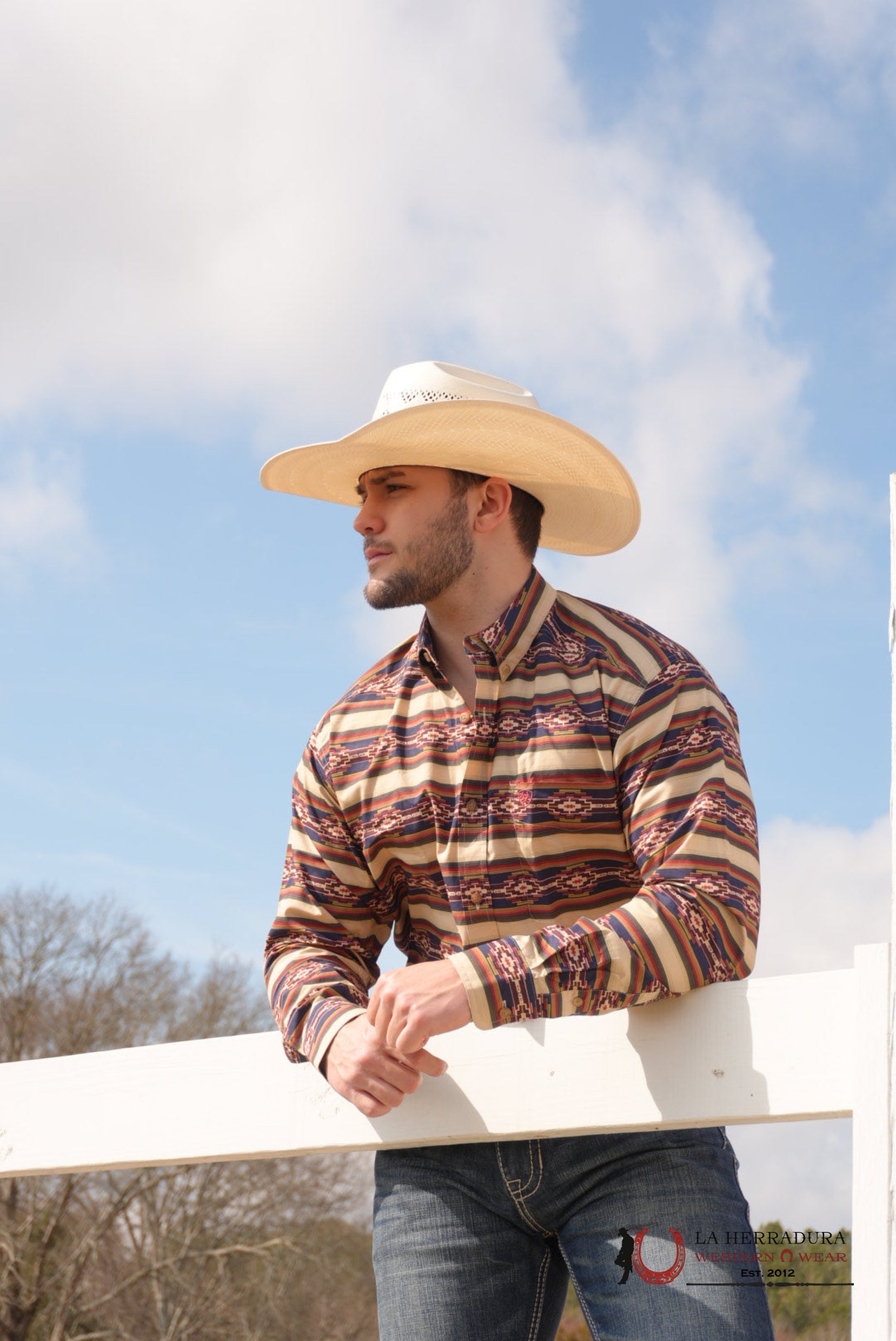 Ariar Stanford Long Sleeve Shirt Khaki Classic Fit - 2370 ROPA HOMBRES