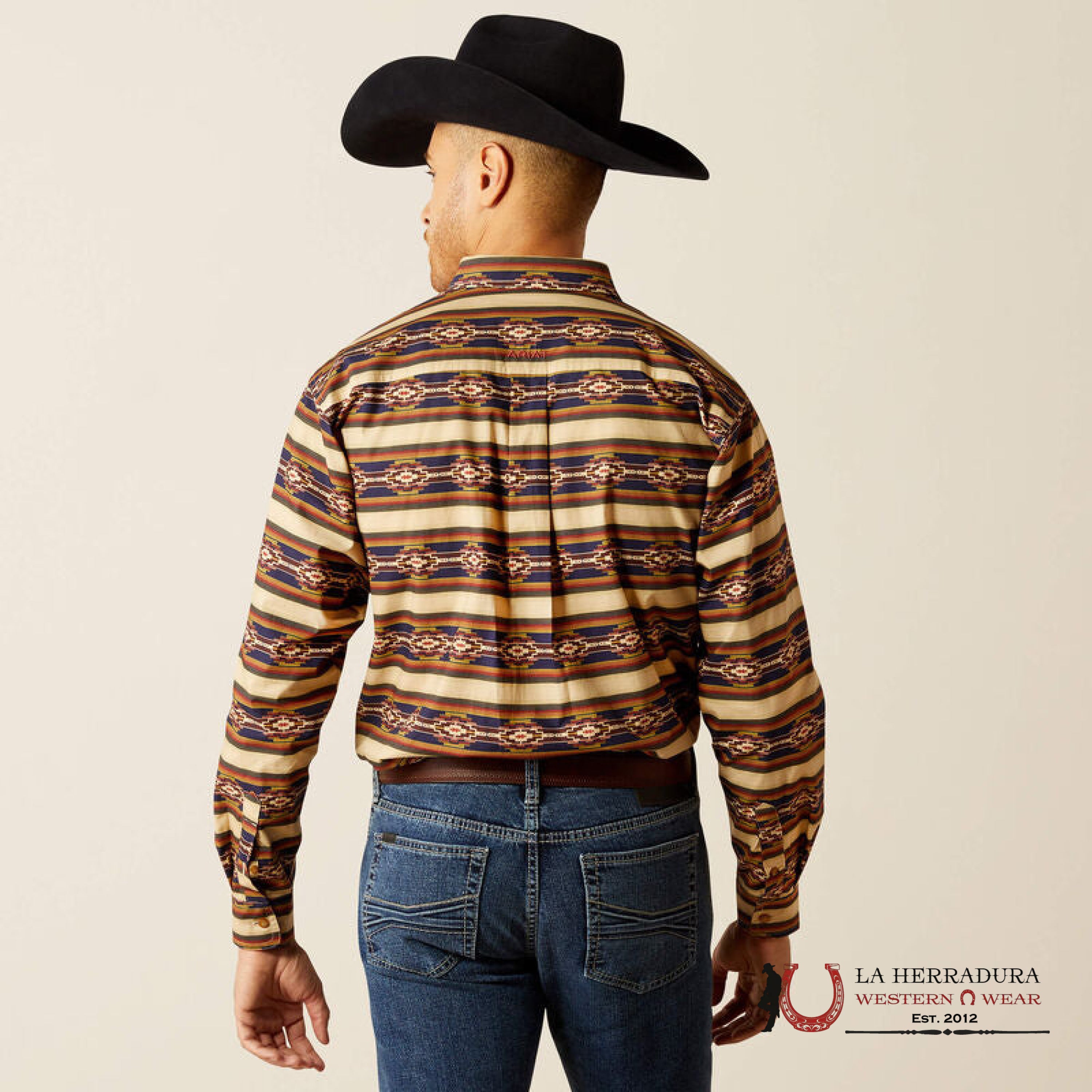 Ariar Stanford Long Sleeve Shirt Khaki Classic Fit - 2370 Ropa Hombres