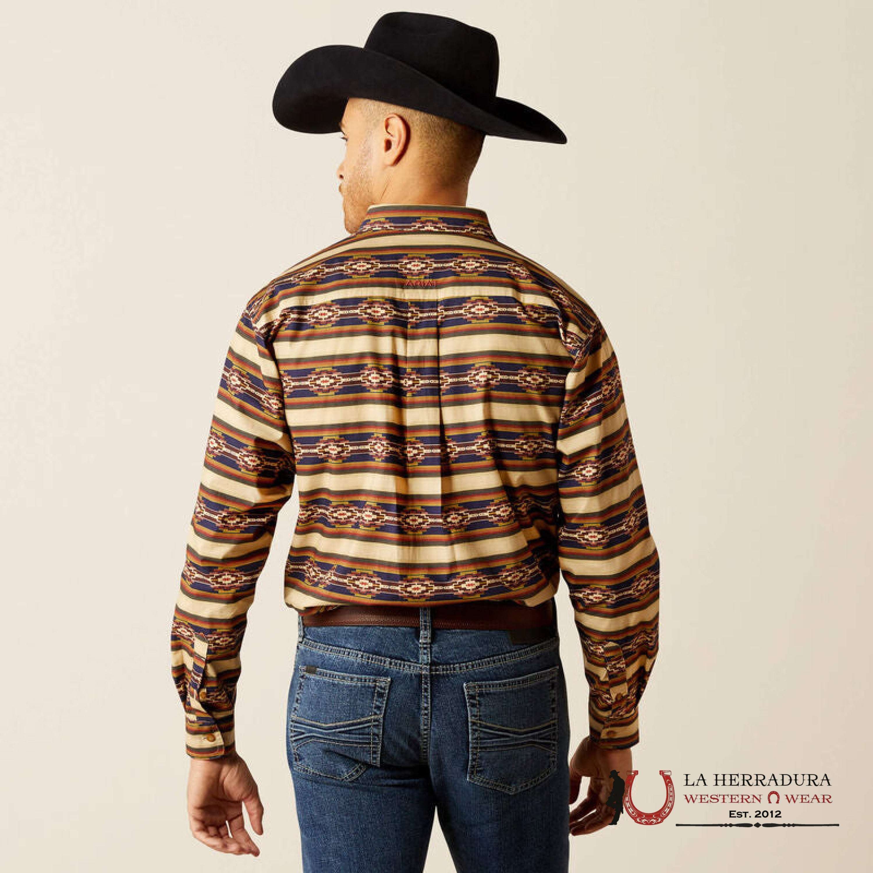 Ariar Stanford Long Sleeve Shirt Khaki Classic Fit - 2370 Ropa Hombres