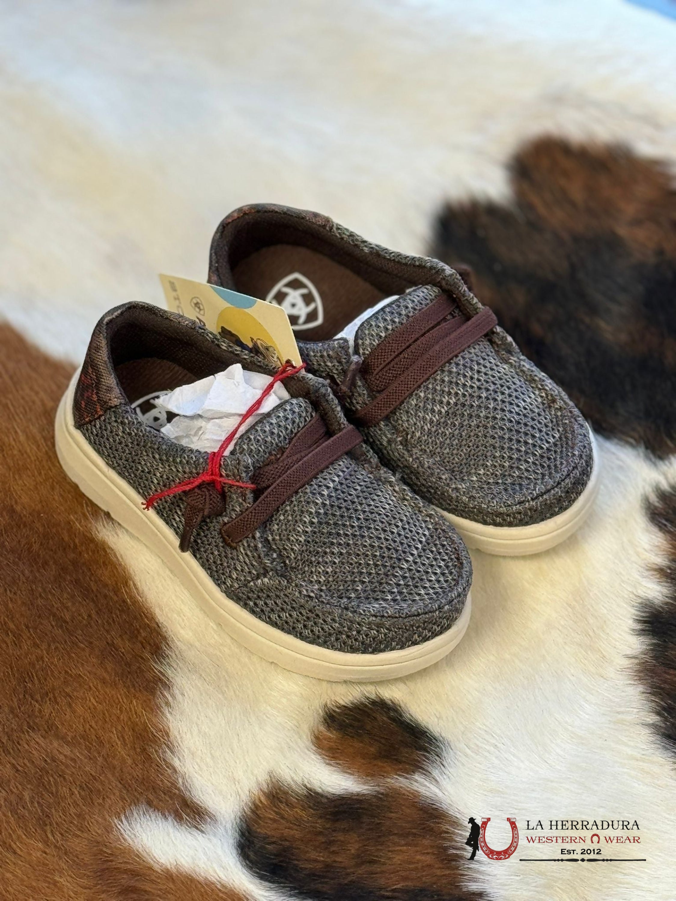 Ariat Baby Brown Aztec Shoes Niños