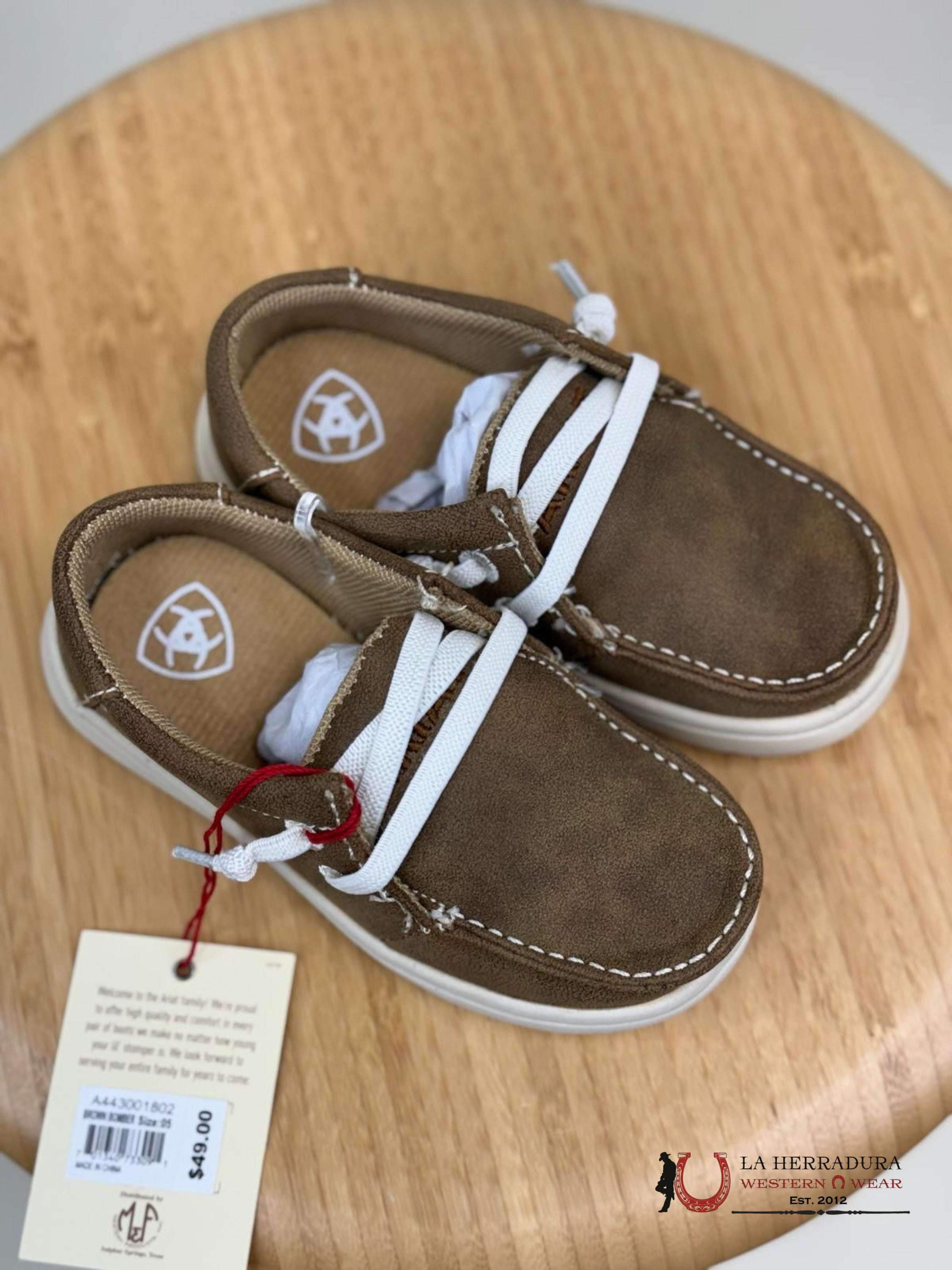 Ariat Baby Brown Bomber Shoes Niños