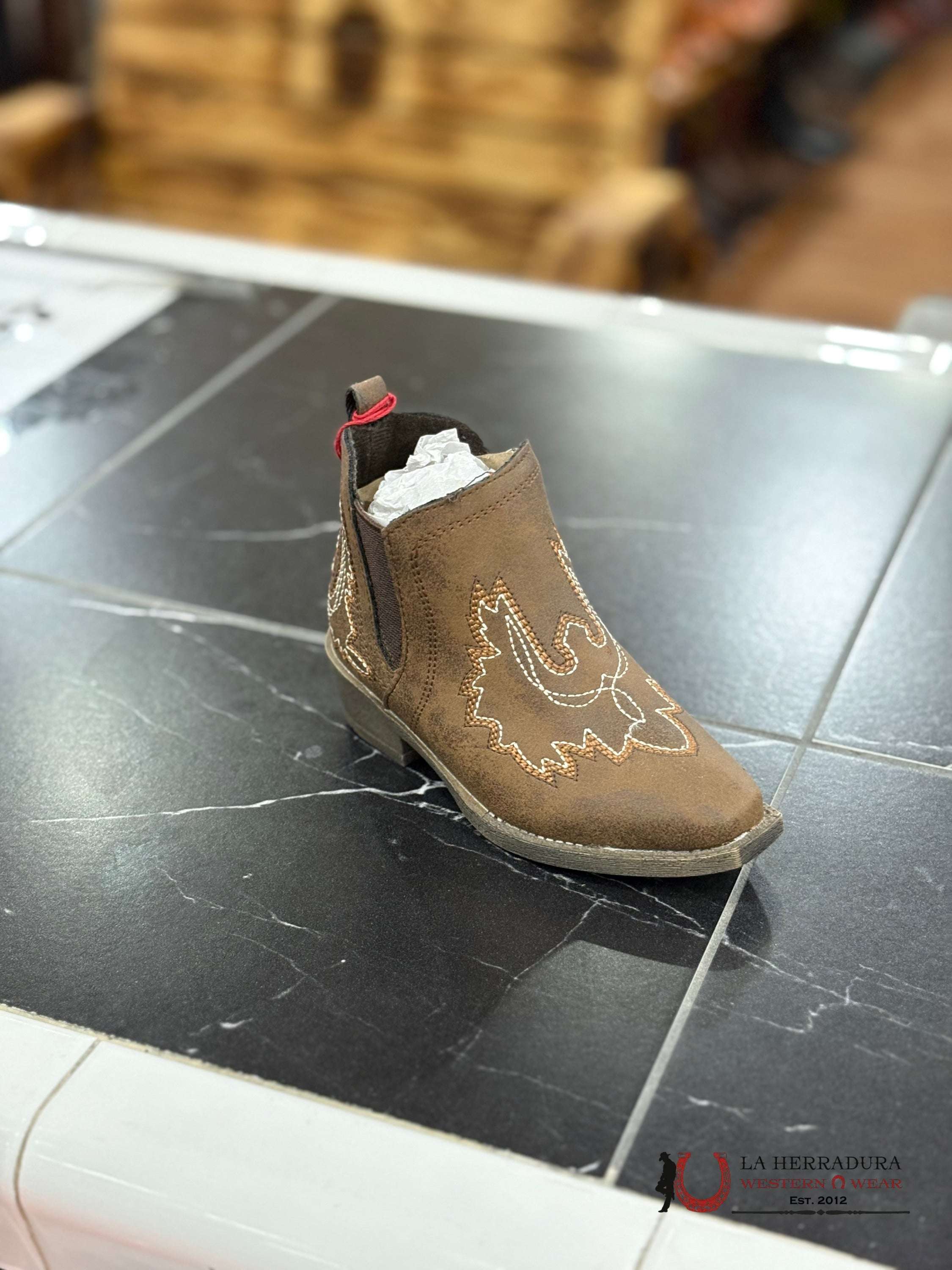 ARIAT BABY ‘MYA’ BROWN SHORT BOOT A441002008 NIÑOS