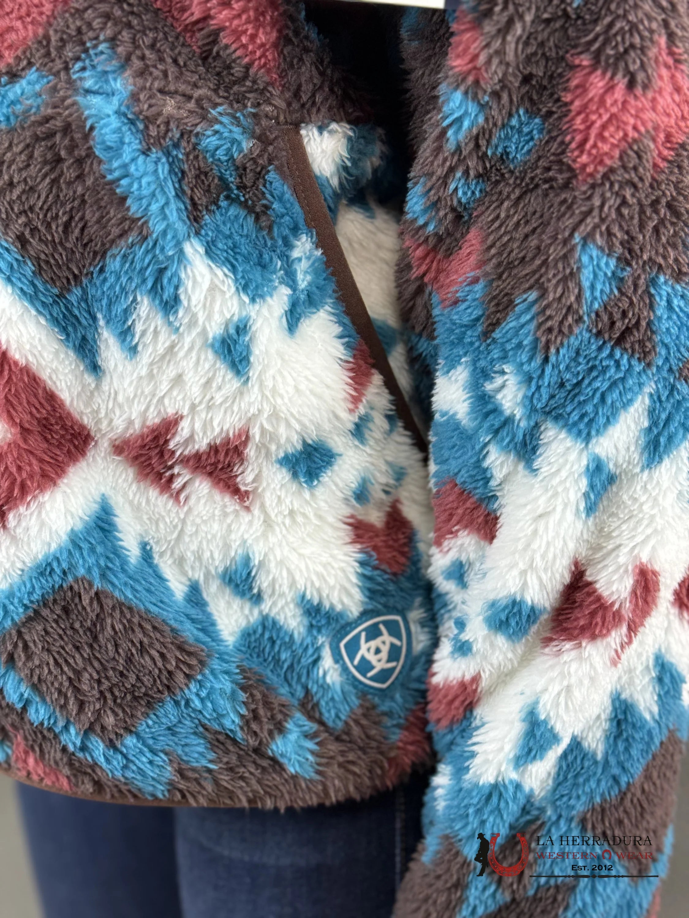 Ariat Berber Snap Front Sweatshirt Plainsview Print Ropa Mujeres