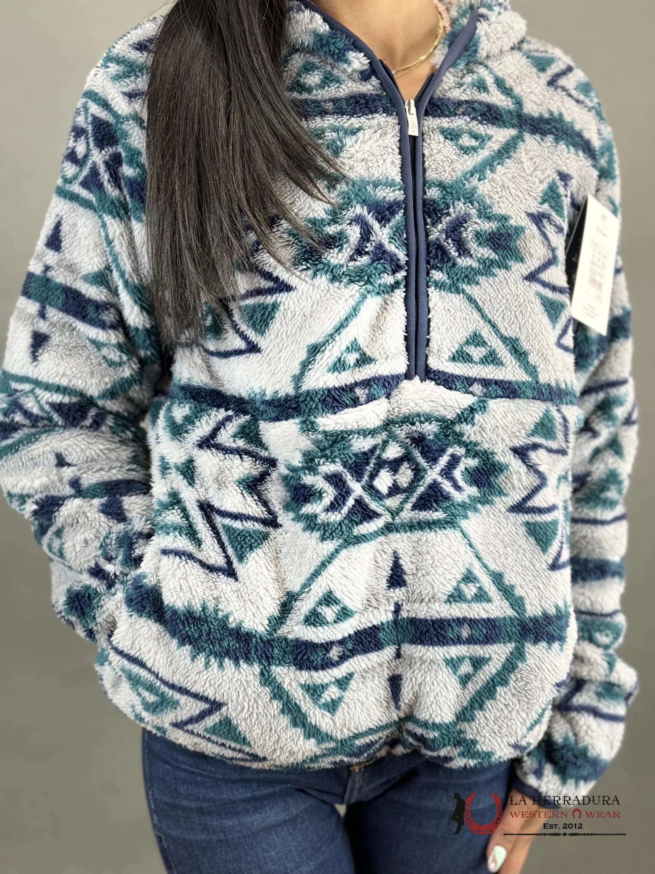 Ariat Berber Snap Front Sweatshirt Rocky Muntain Print Ropa Mujeres