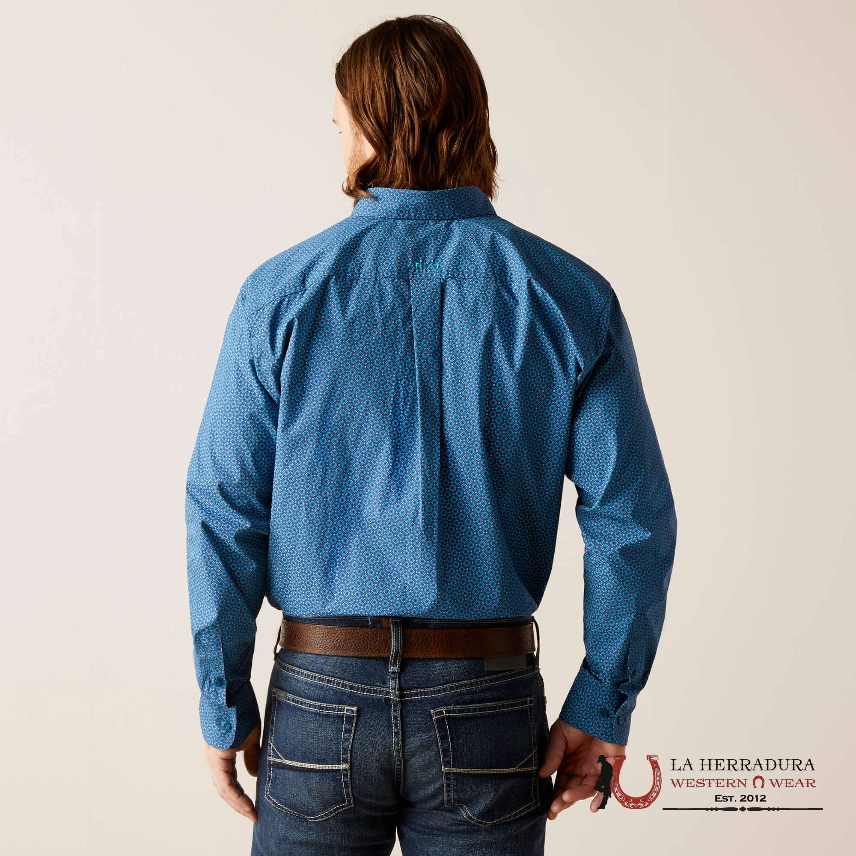 Ariat Braxton Classic Long Sleeve Shirt Spellbound Teal - 6222 Ropa Hombres