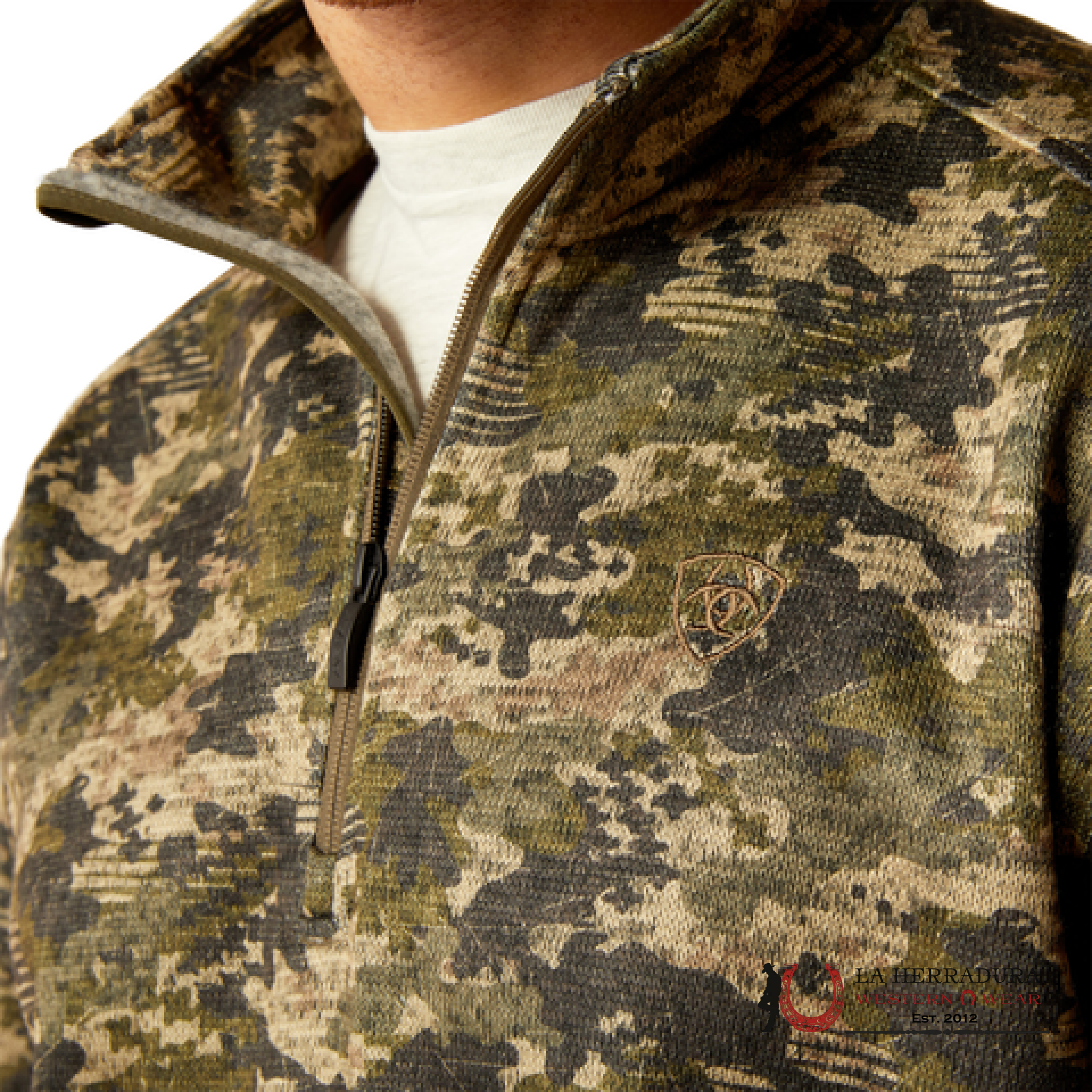 Ariat Caldwell Logo Sweater Green Camo - 3017 Ropa Hombres