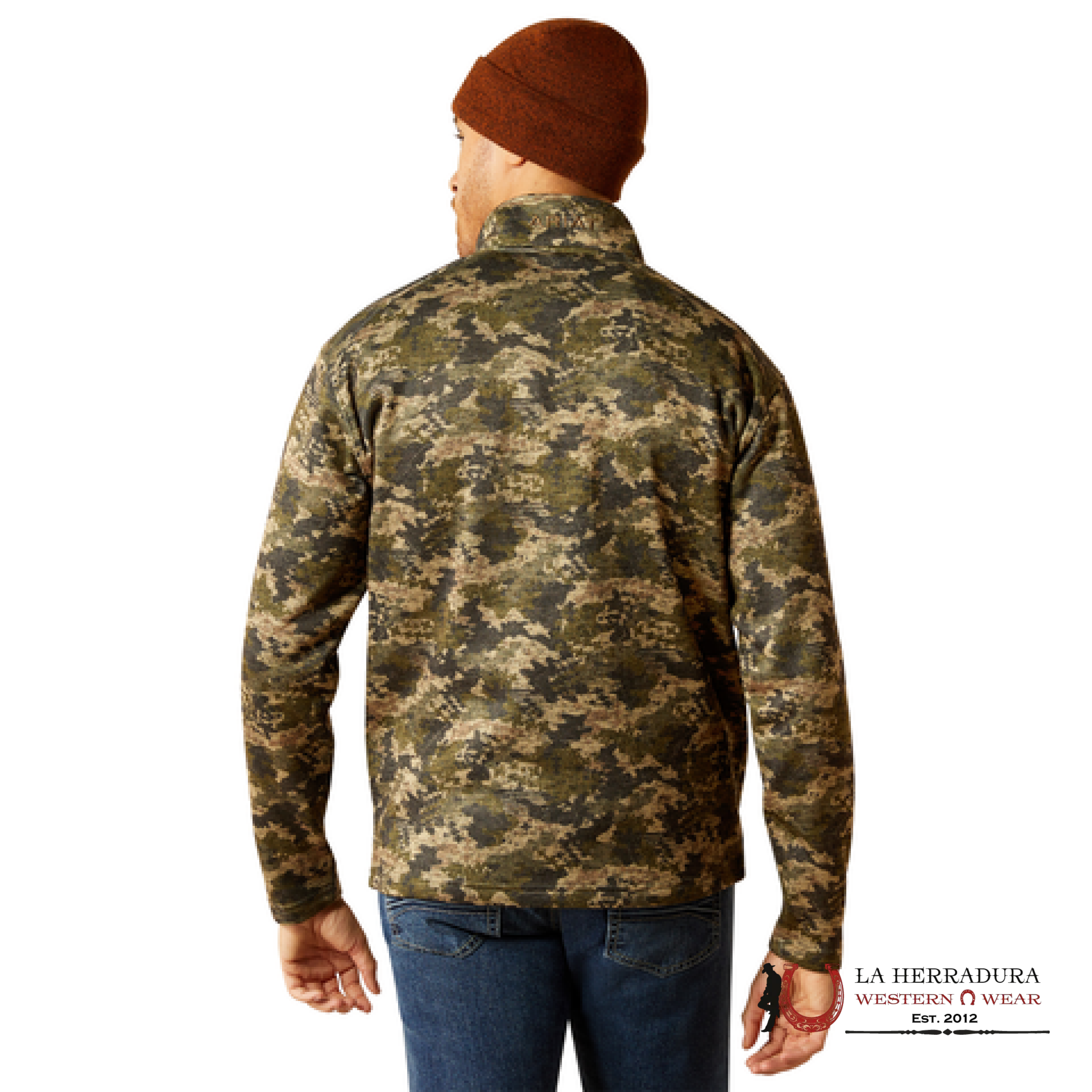 Ariat Caldwell Logo Sweater Green Camo - 3017 Ropa Hombres