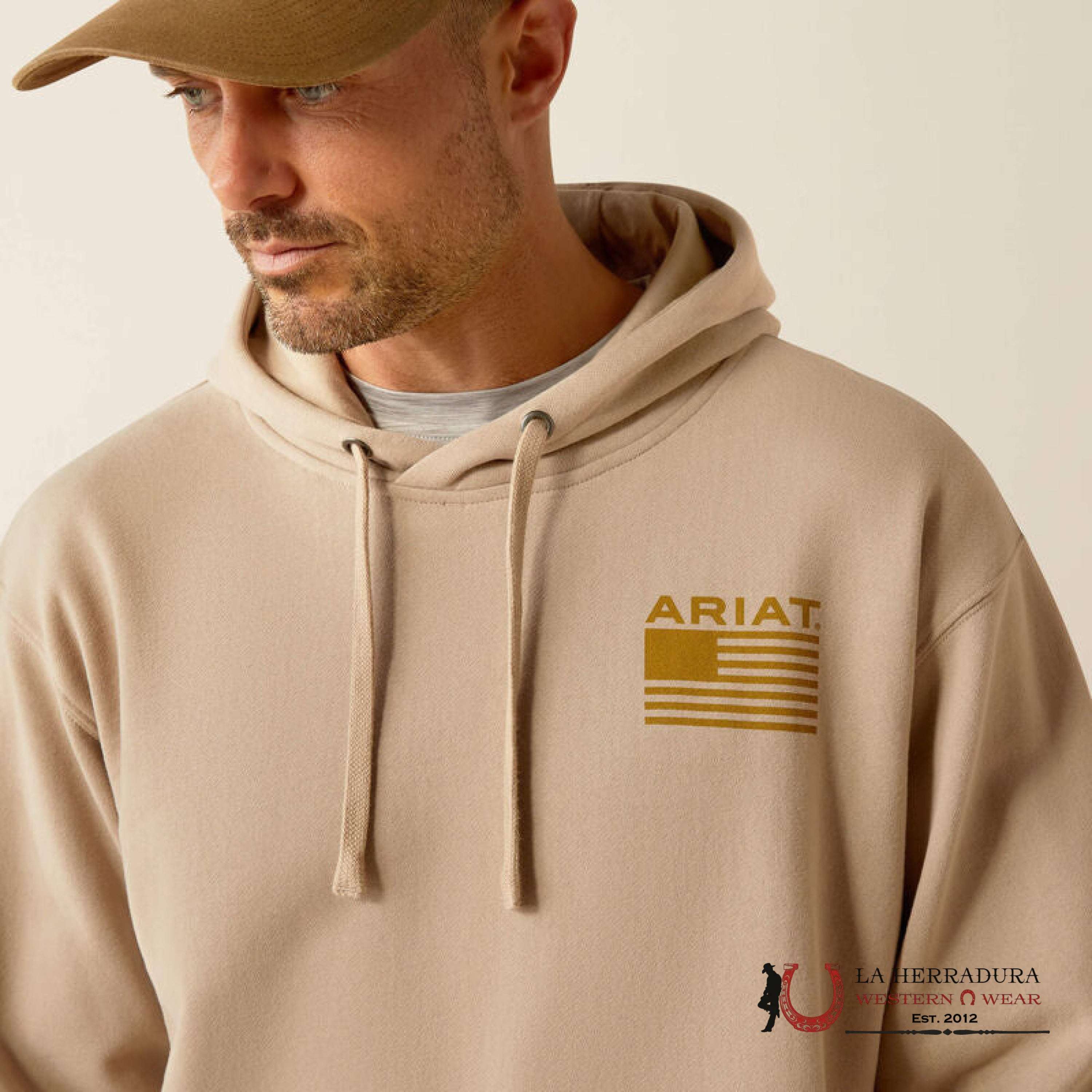 Ariat Camo Hex Hoodie Beige - 2460 Ropa Hombres