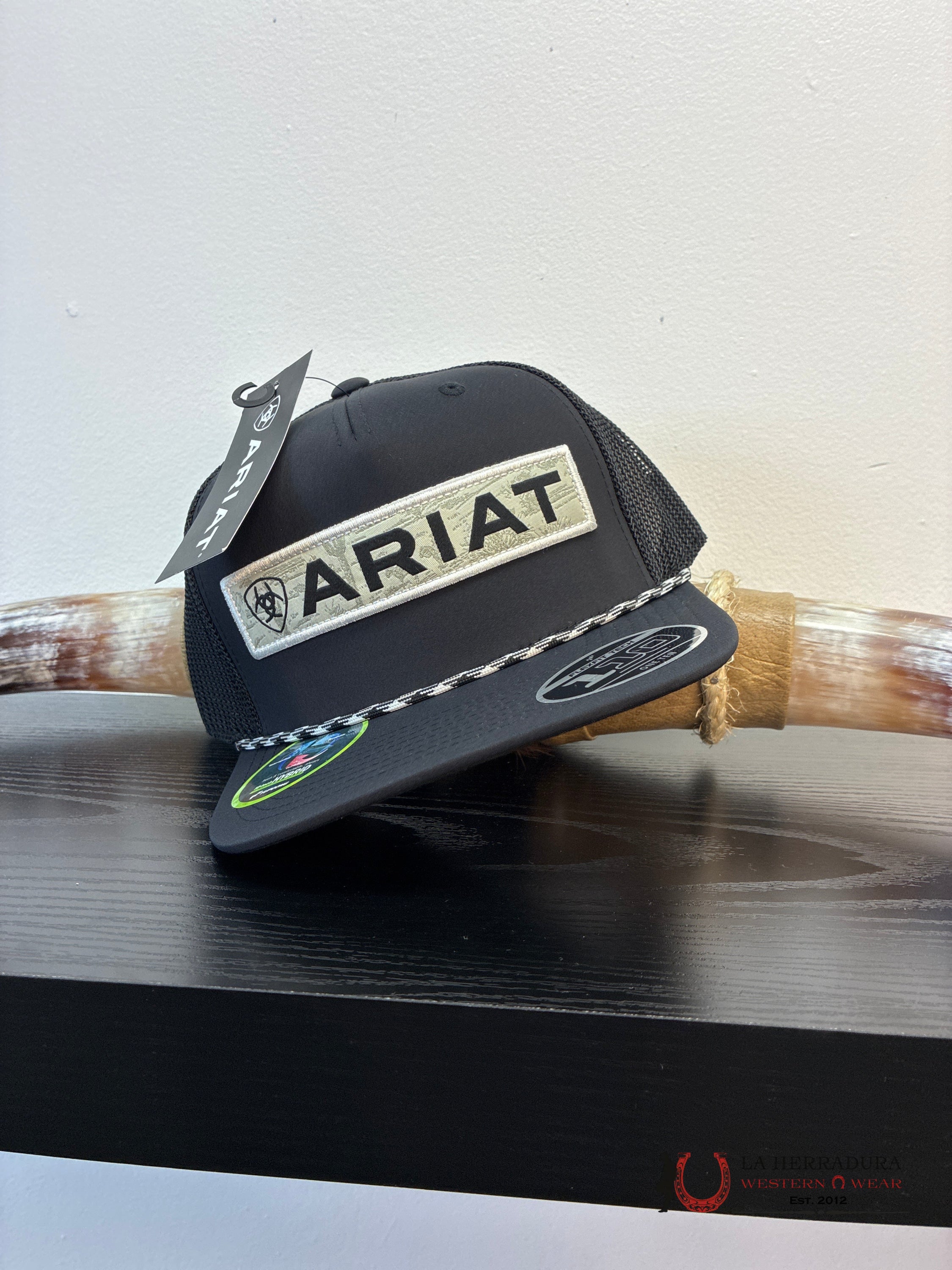 ARIAT CAP BLACK CAPS MENS GORRAS HOMBRES