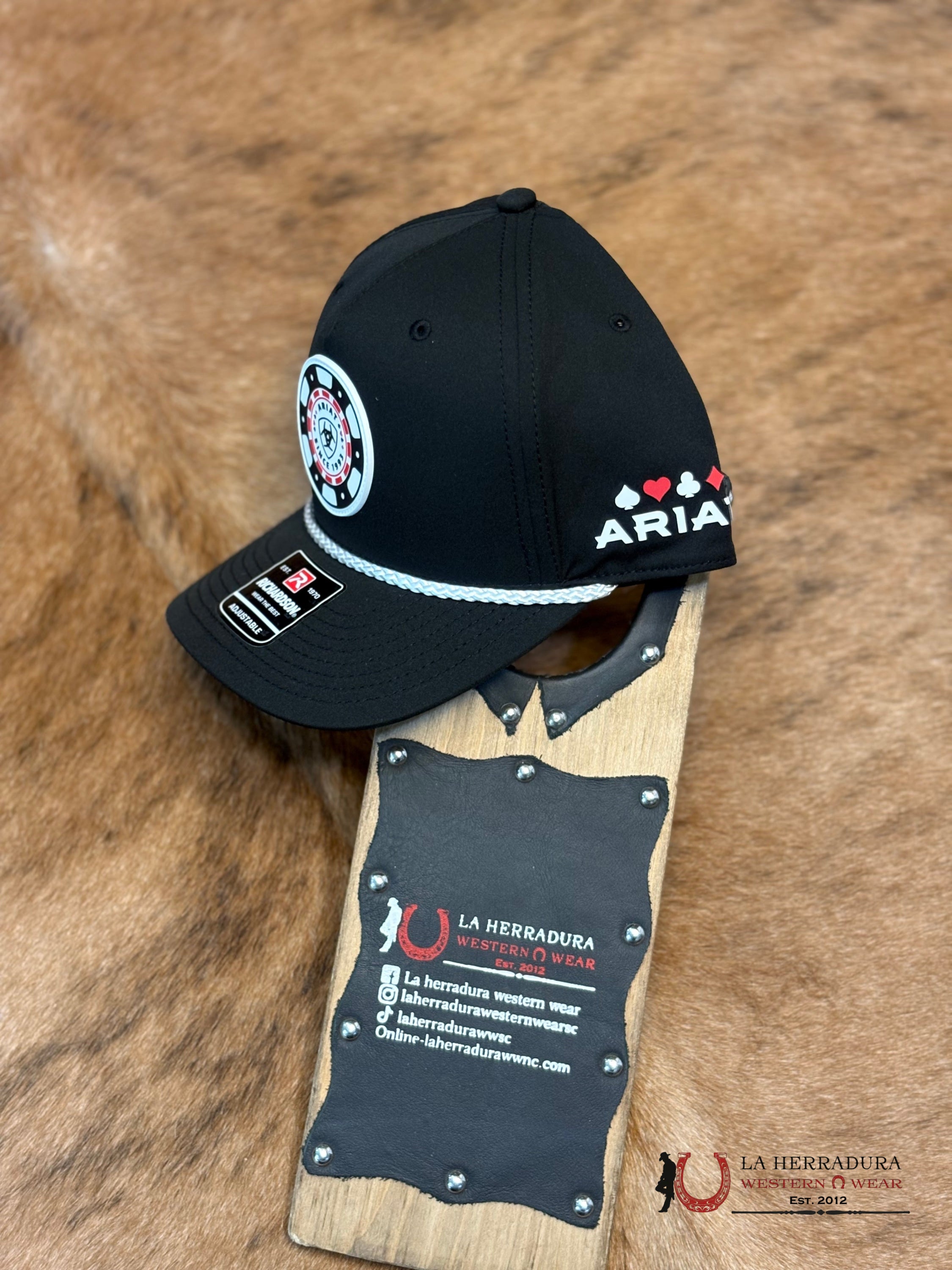 ARIAT CAP BLACK CAPS MENS GORRAS HOMBRES