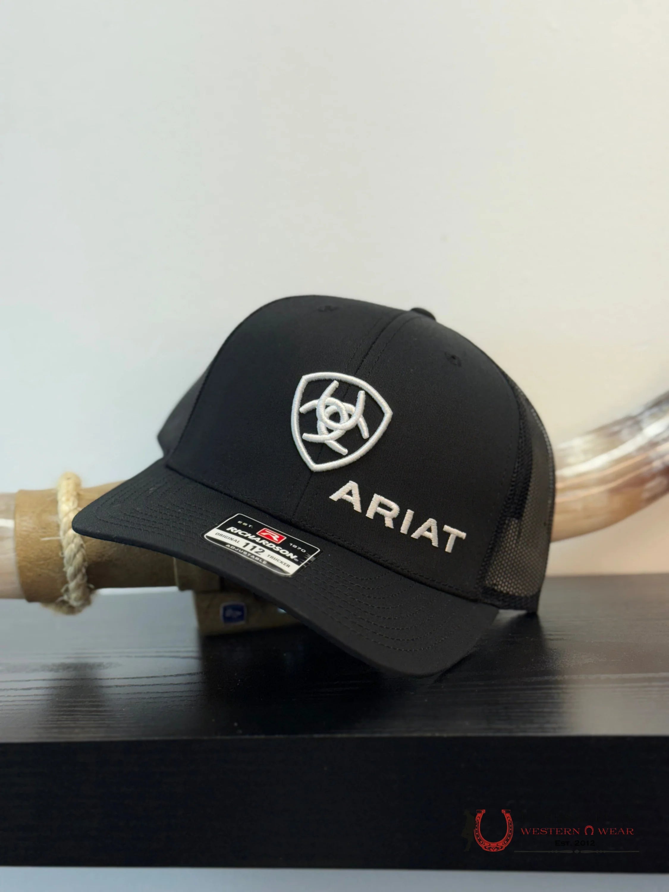 ARIAT CAP BLACK CAPS MENS GORRAS HOMBRES