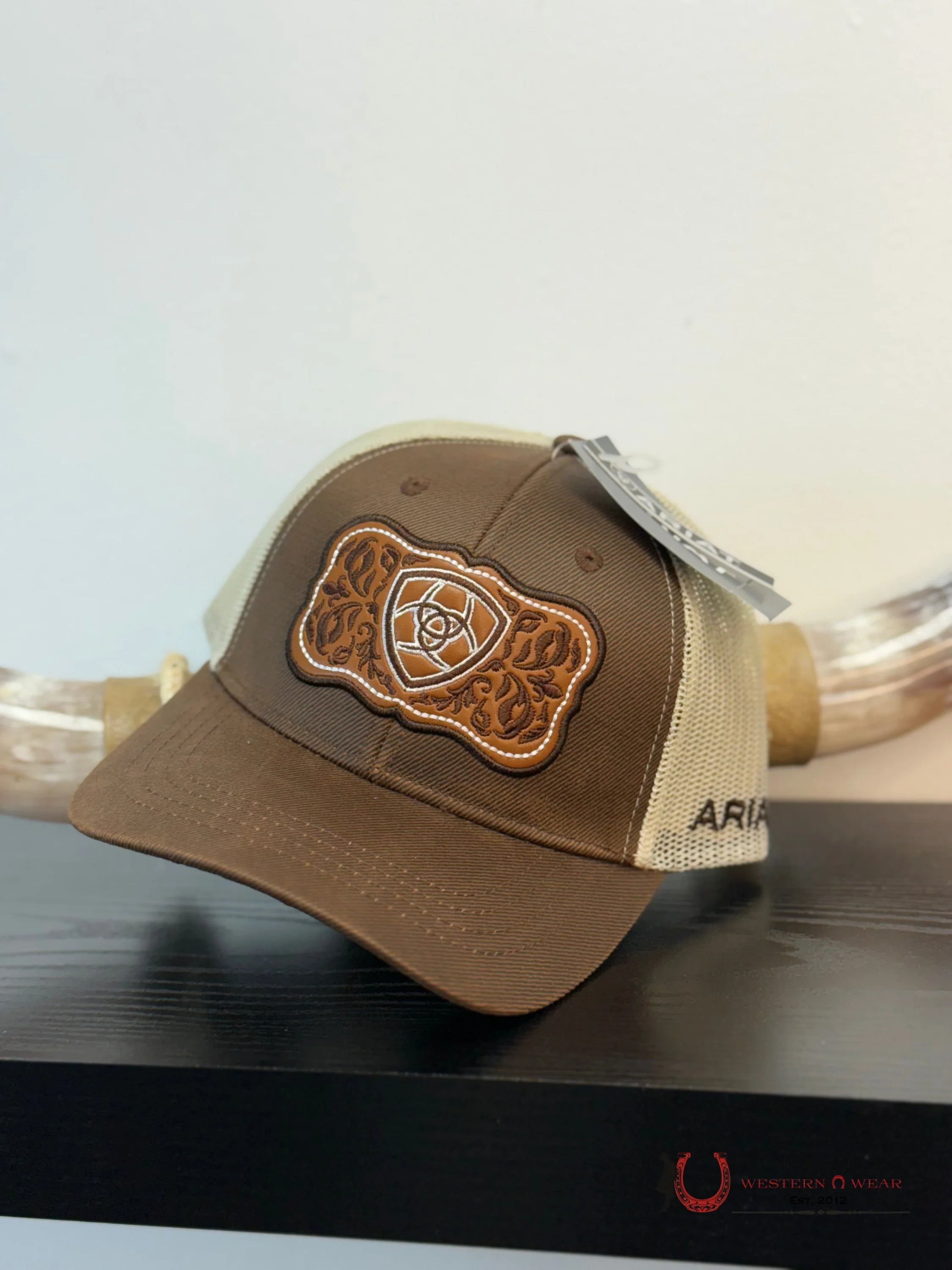 ARIAT CAP BROWN CAPS MENS GORRAS HOMBRES