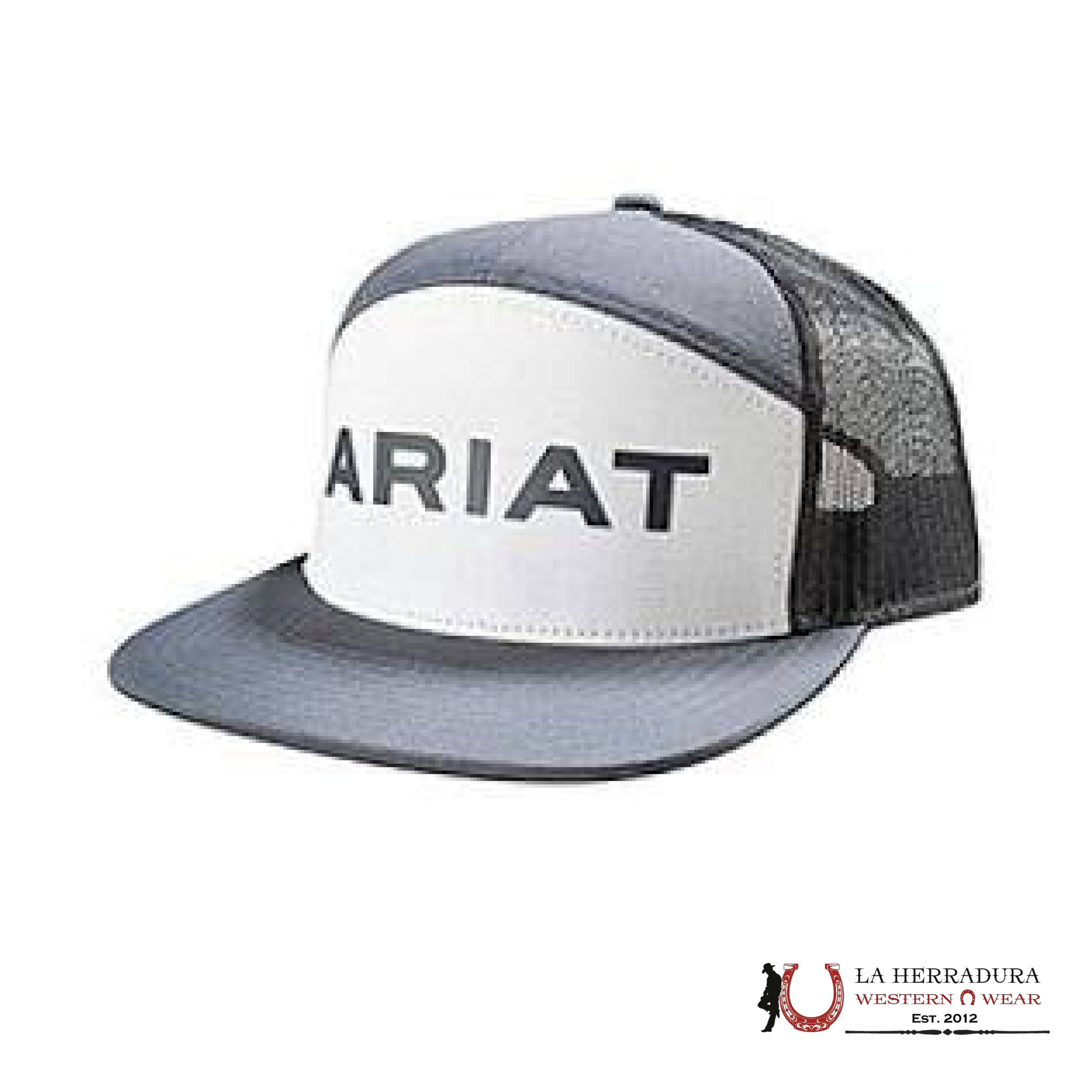 ARIAT CAP DARK/LIGHT GREY CAPS MENS GORRAS HOMBRES