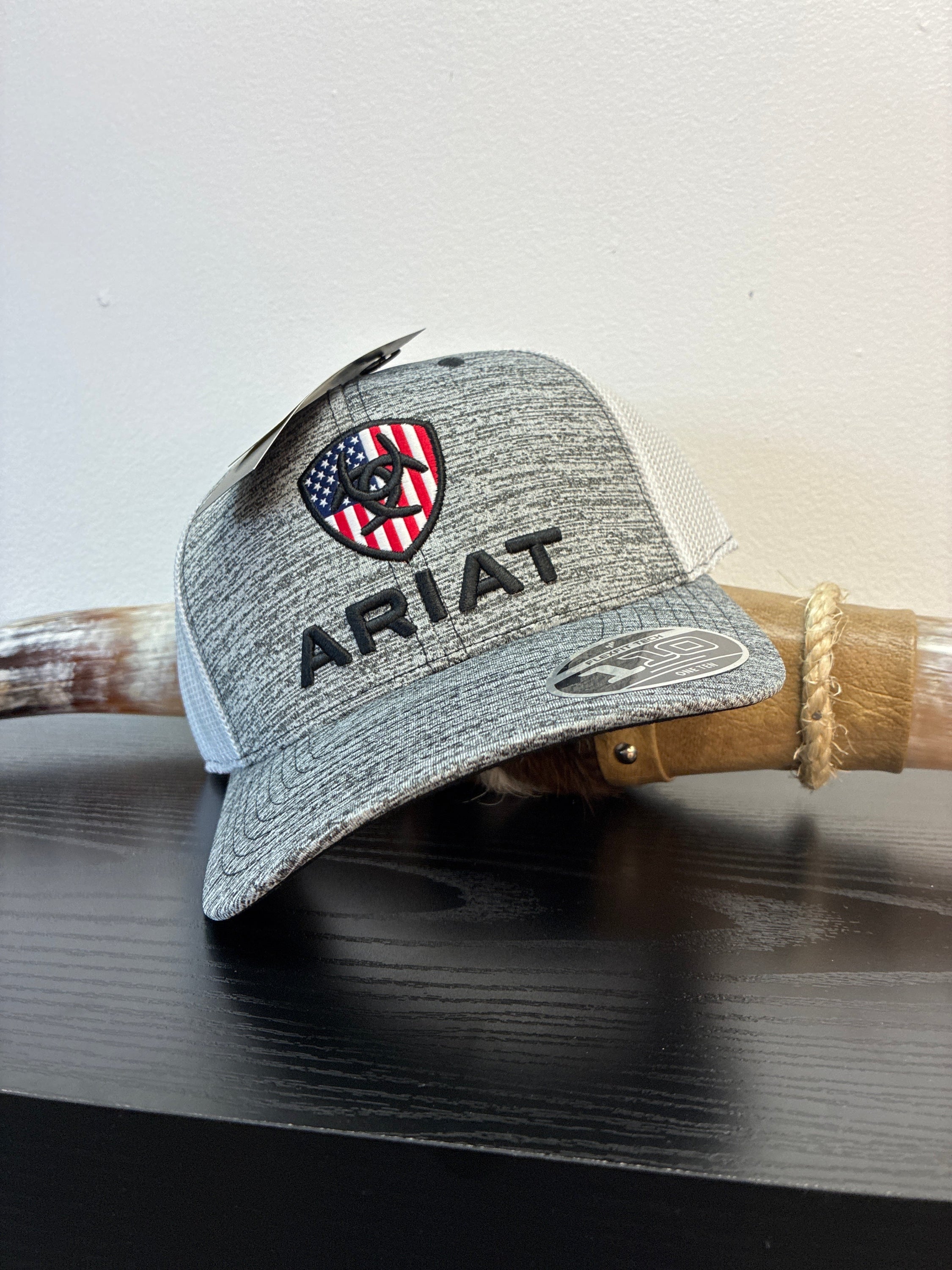 ARIAT CAP GREY CAPS MENS GORRAS HOMBRES