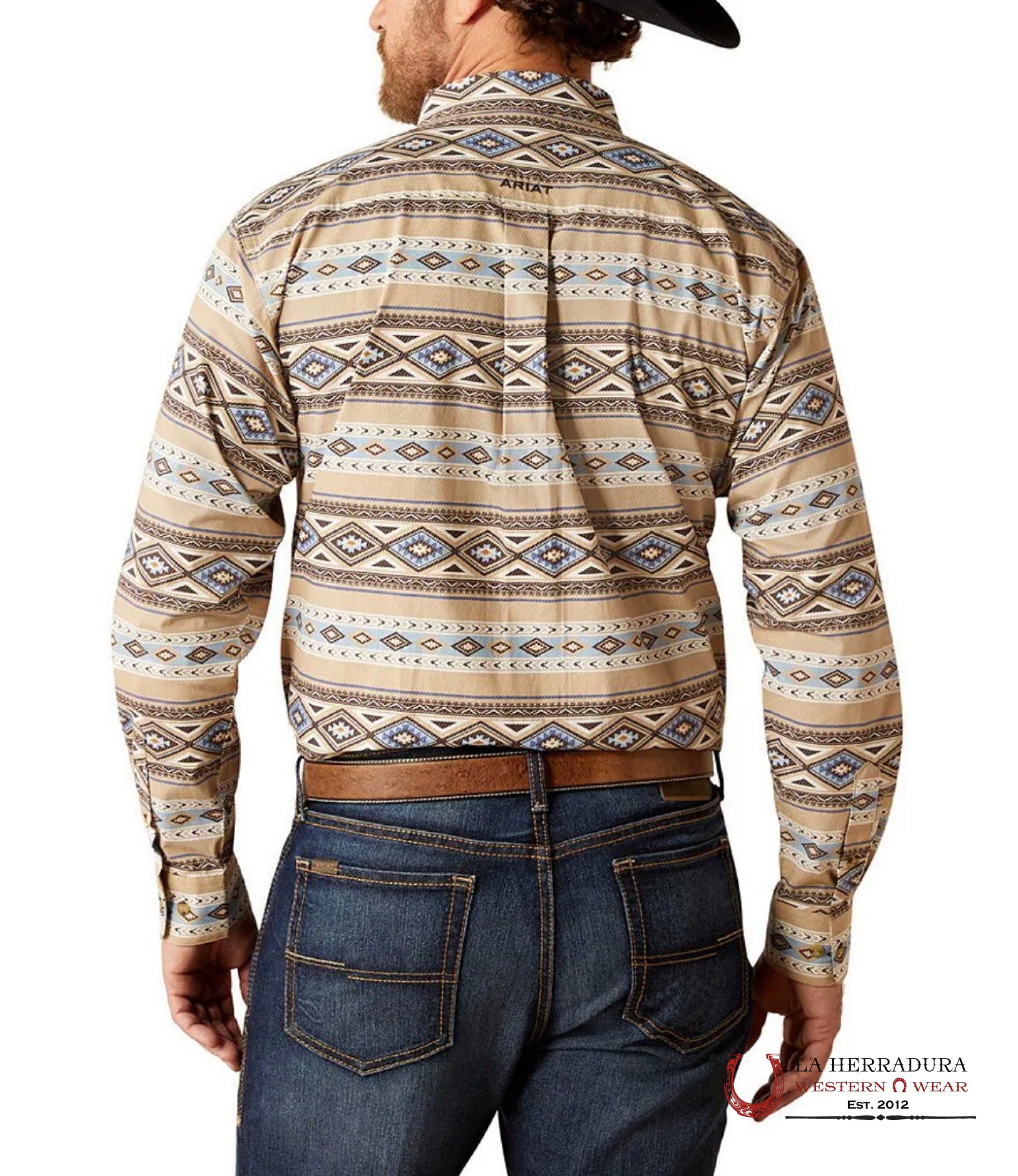 Ariat Brown Cory Long Sleeve Ropa Hombres