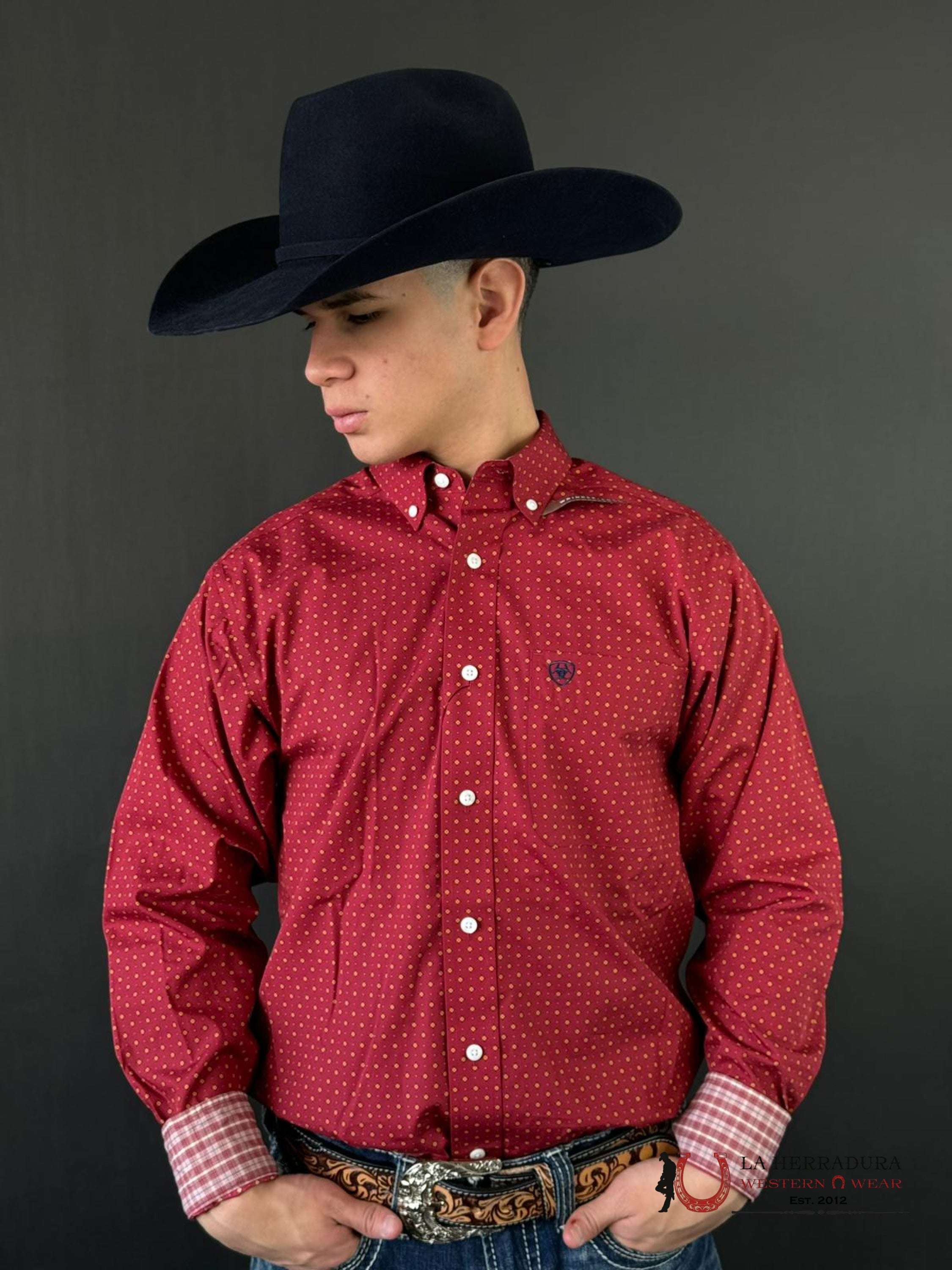 Ariat Classic Kaisen Biking Red Ropa Hombres