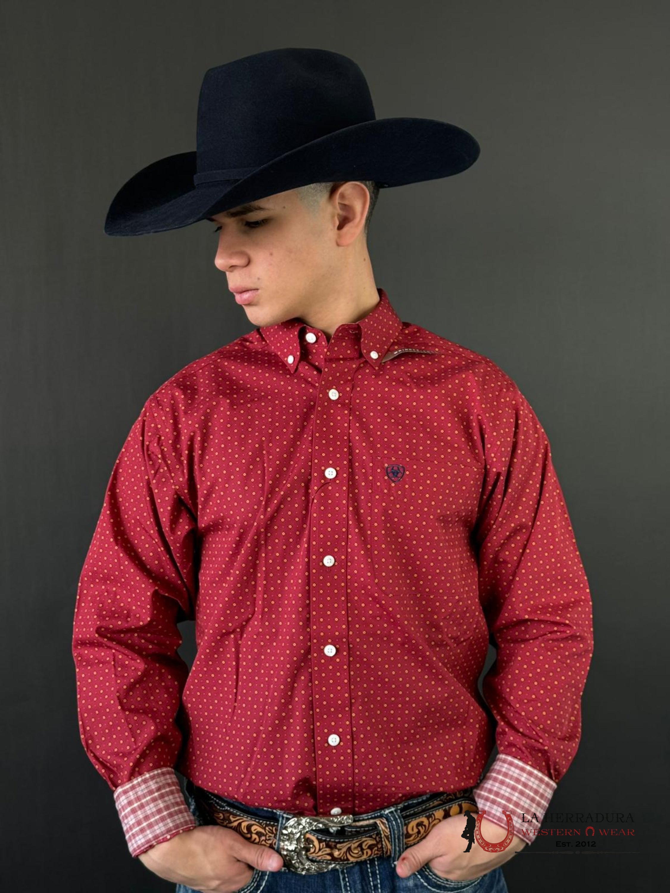 Ariat Classic Kaisen Biking Red Ropa Hombres