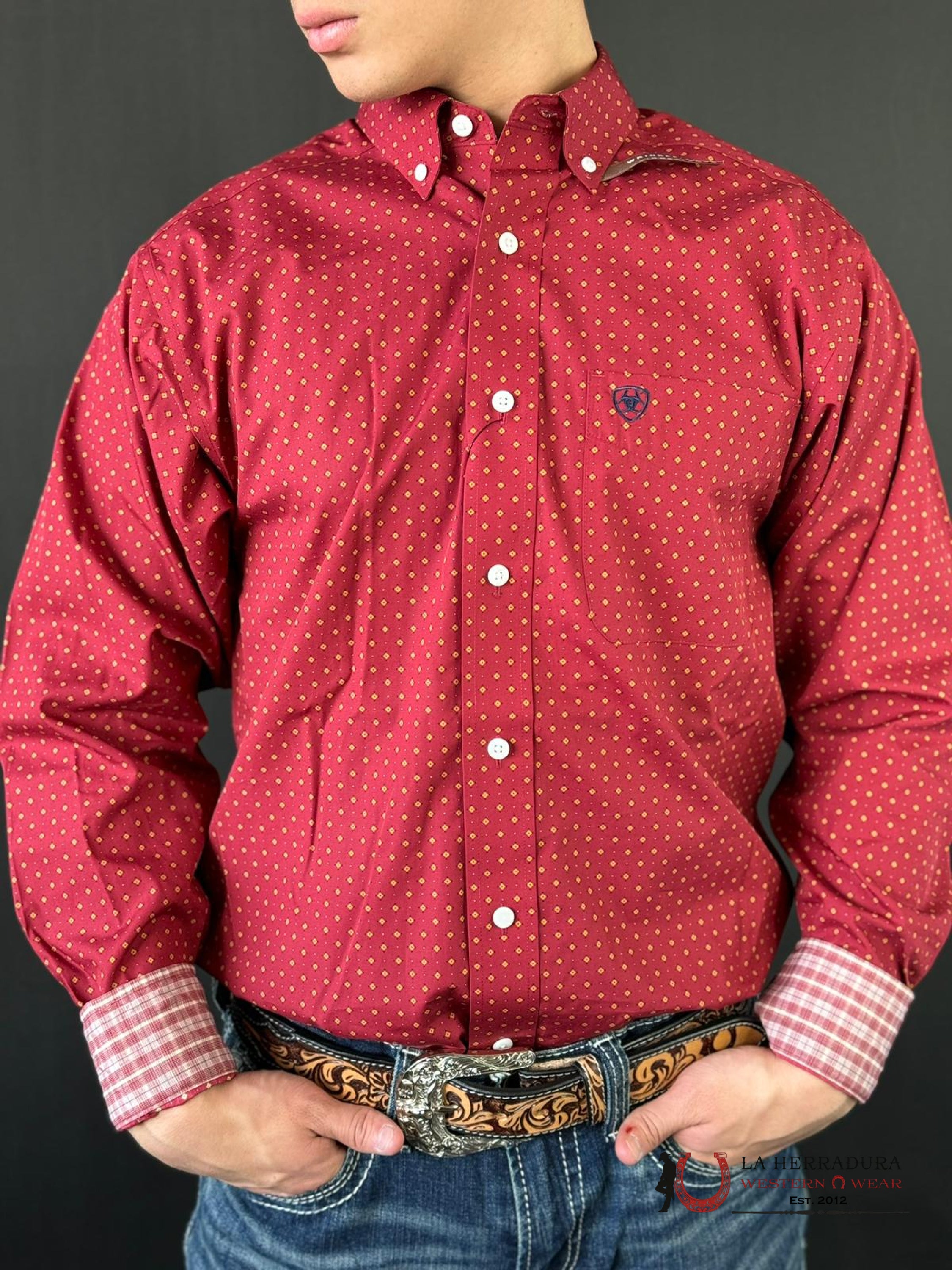 Ariat Classic Kaisen Biking Red Ropa Hombres