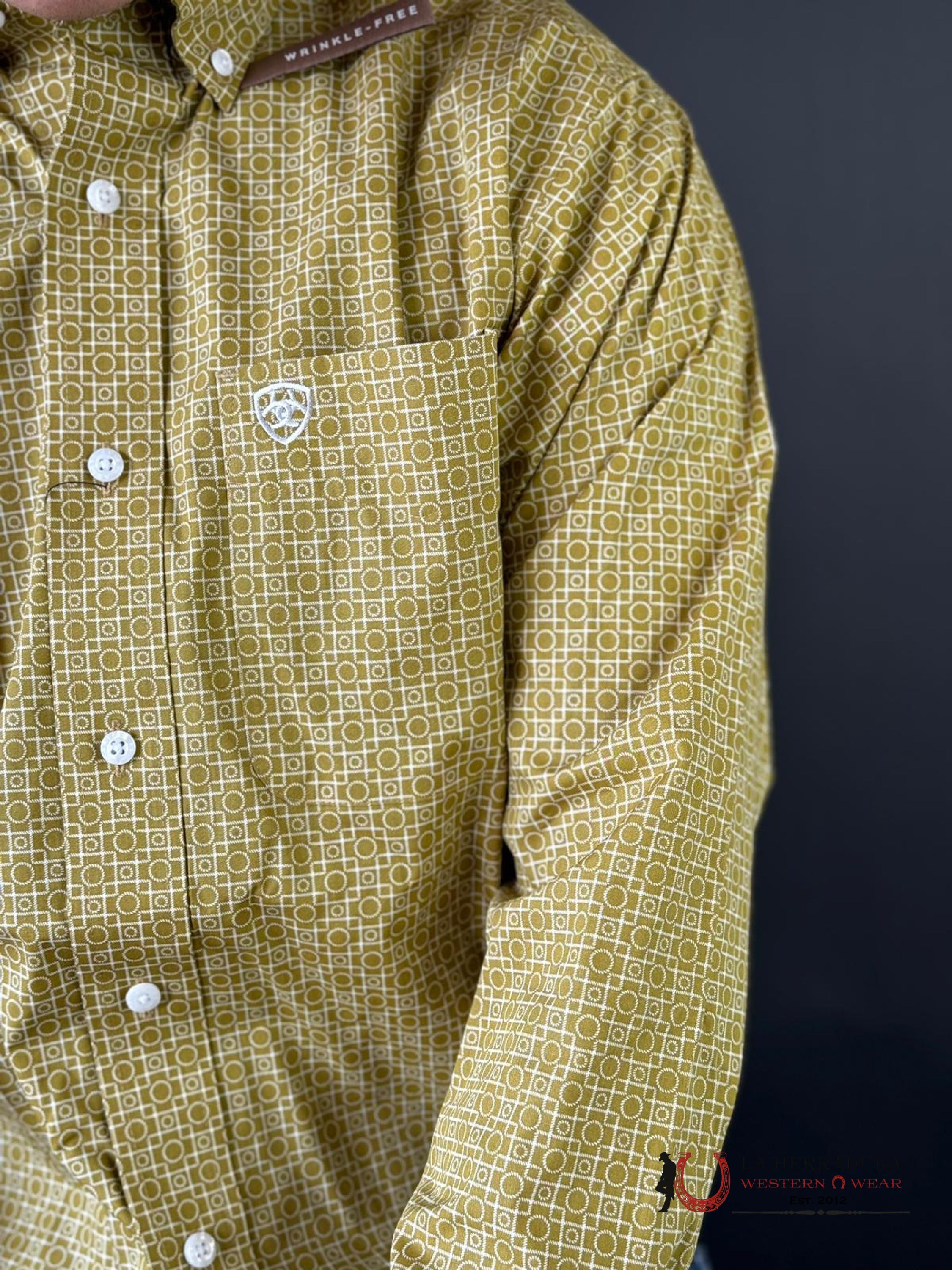 Ariat Classic Serpent Kellen Green Ropa Hombres