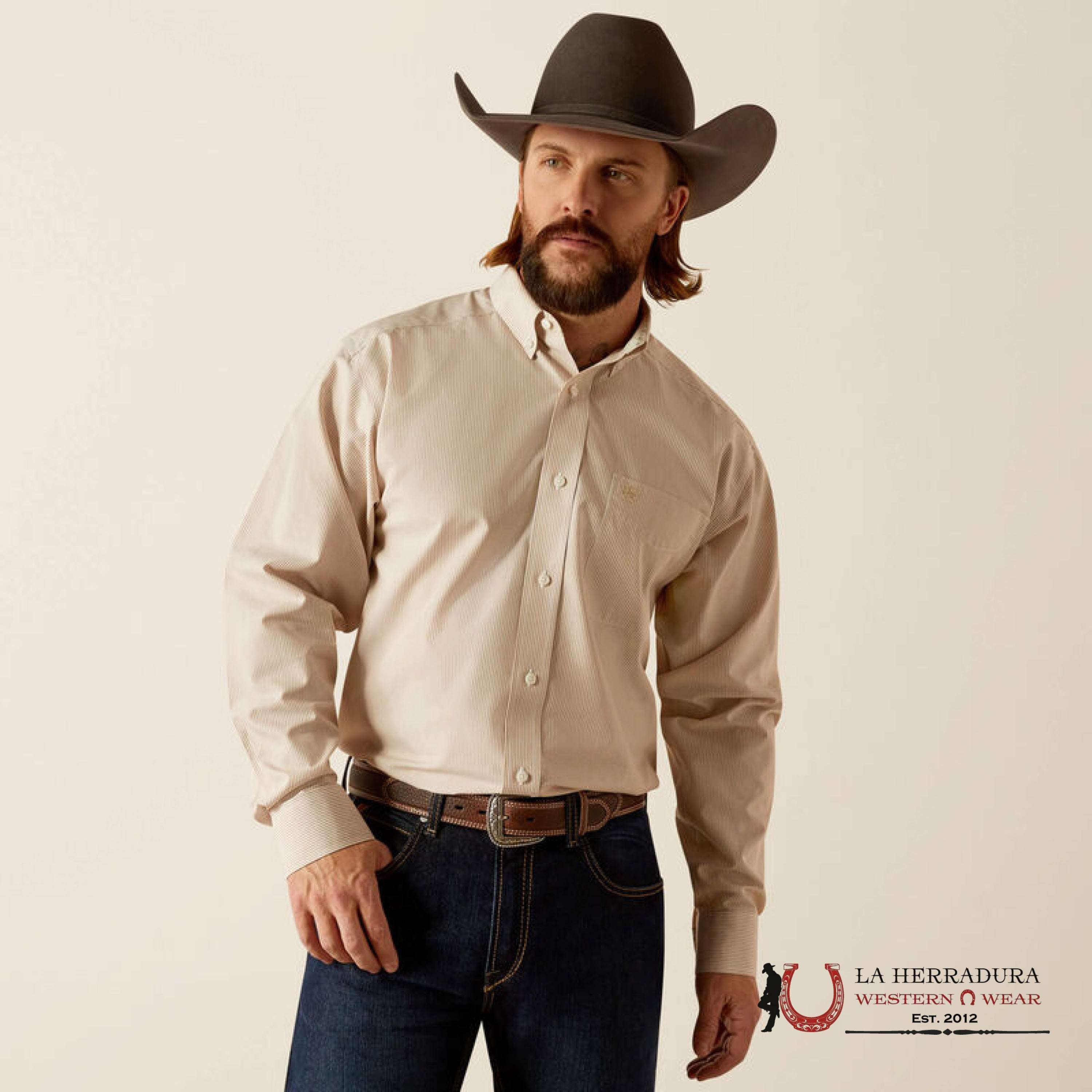 Ariat Classic Wt Graysen Gold Long Sleeve Shirt Ropa Hombres