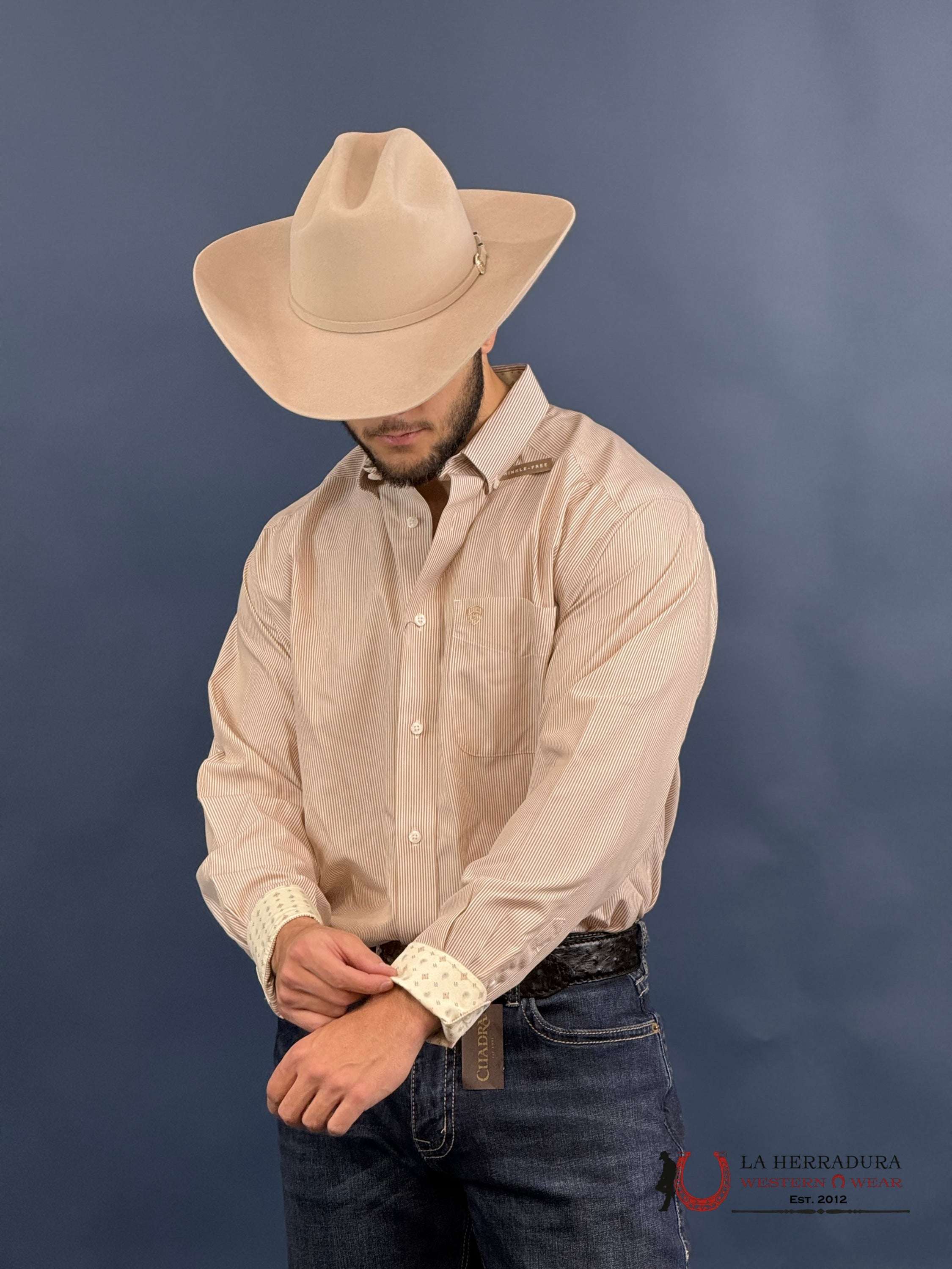 Ariat Classic Wt Graysen Gold Long Sleeve Shirt Ropa Hombres