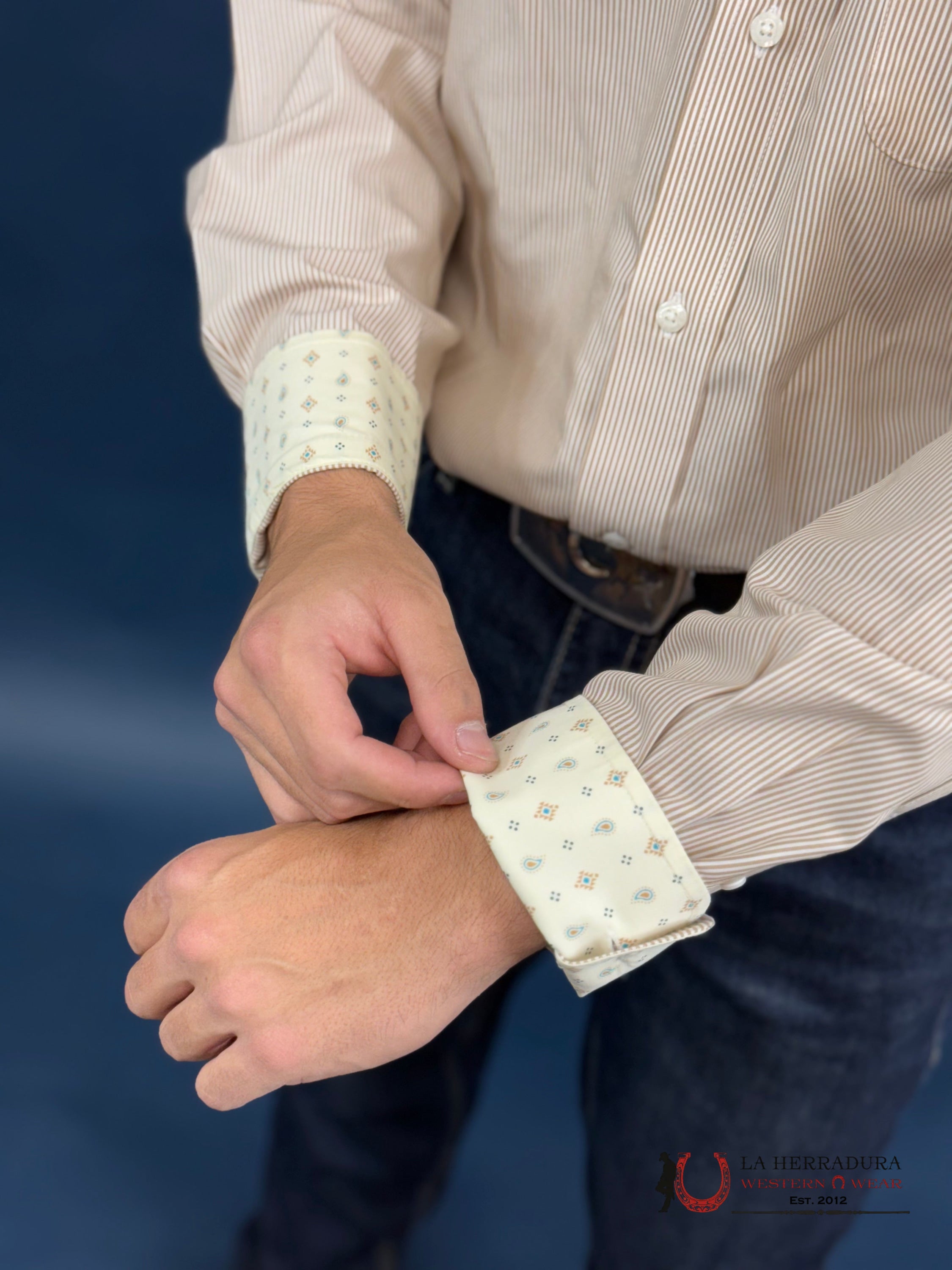 Ariat Classic Wt Graysen Gold Long Sleeve Shirt Ropa Hombres