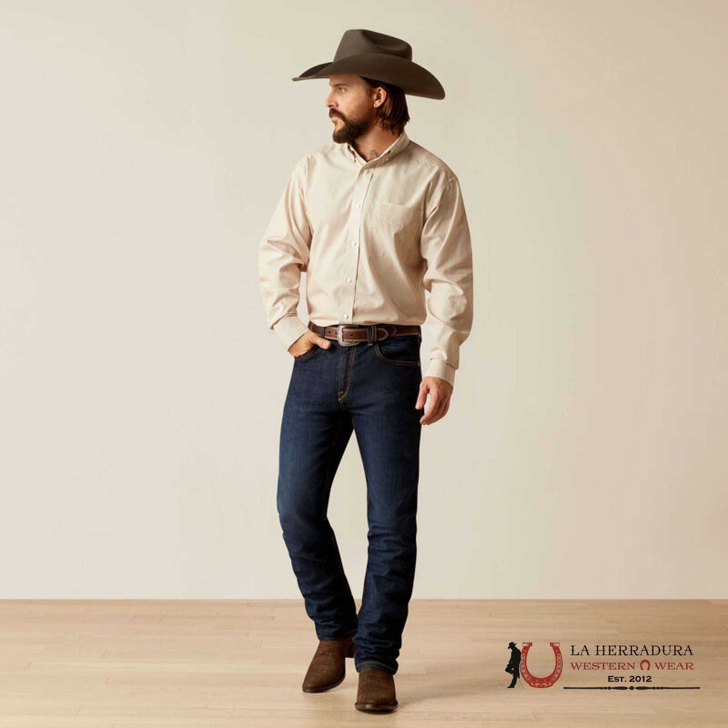 Ariat Classic Wt Graysen Gold Long Sleeve Shirt Ropa Hombres