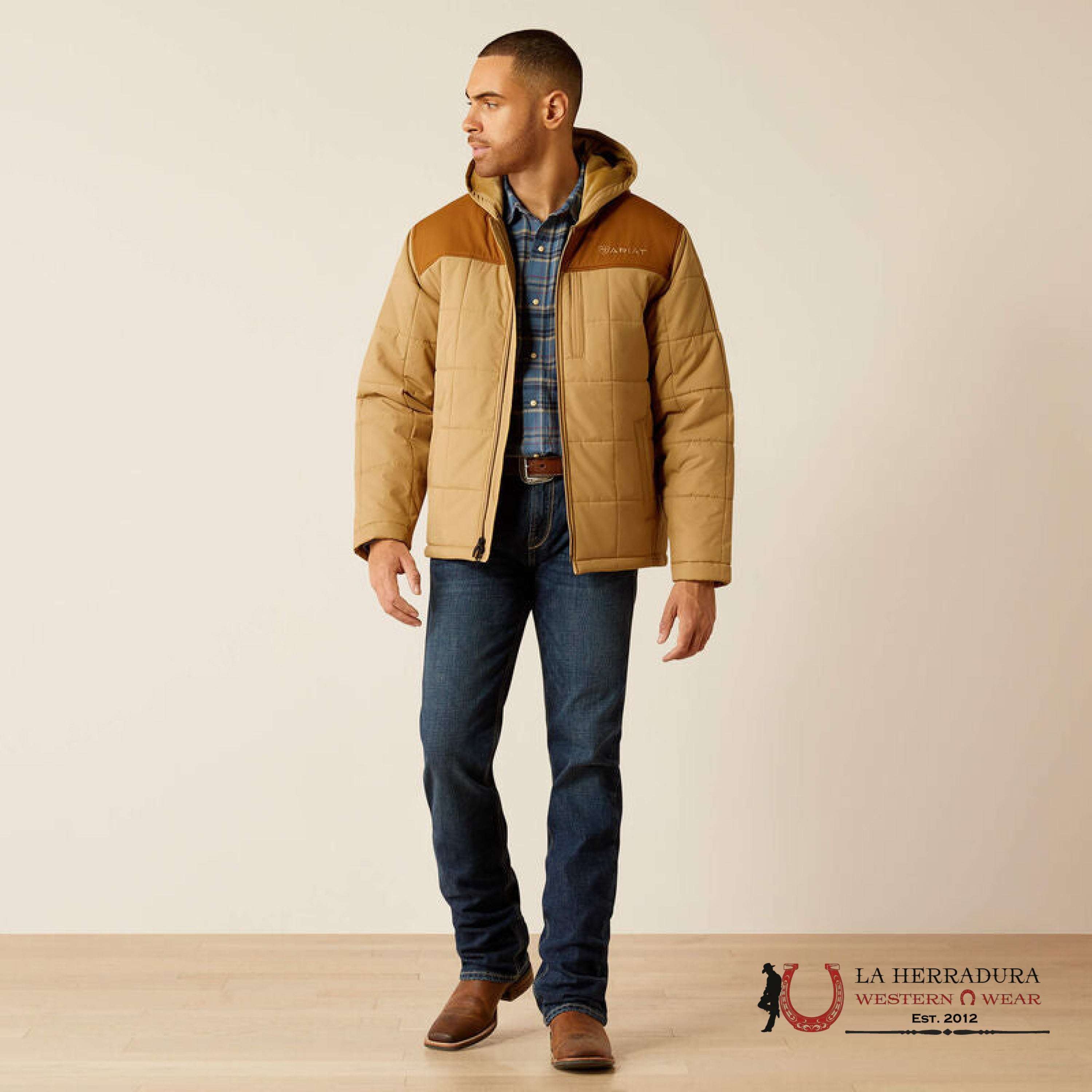 Ariat Crius Hooded Inside Jacket Kelp/Rubber - 2776 Ropa Hombres