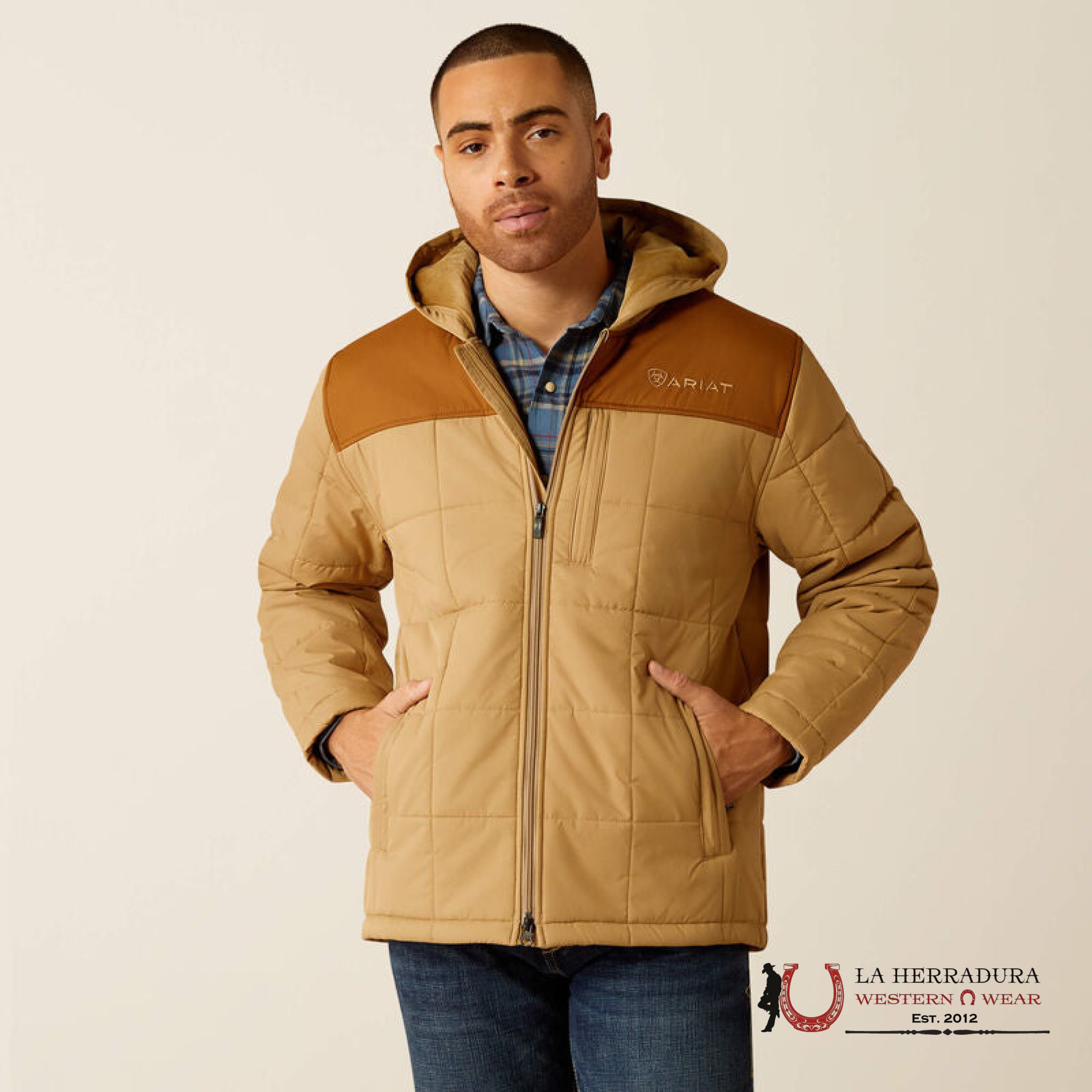 Ariat Crius Hooded Inside Jacket Kelp/Rubber - 2776 Ropa Hombres