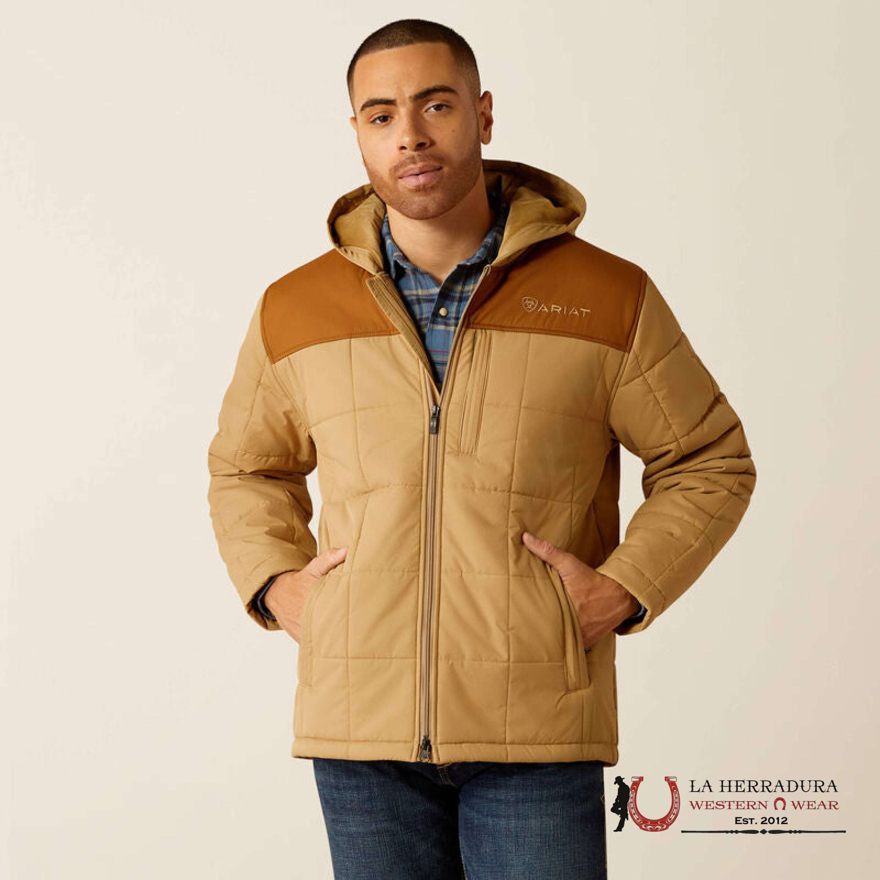 Ariat Crius Hooded Inside Jacket Kelp/Rubber - 2776 Ropa Hombres