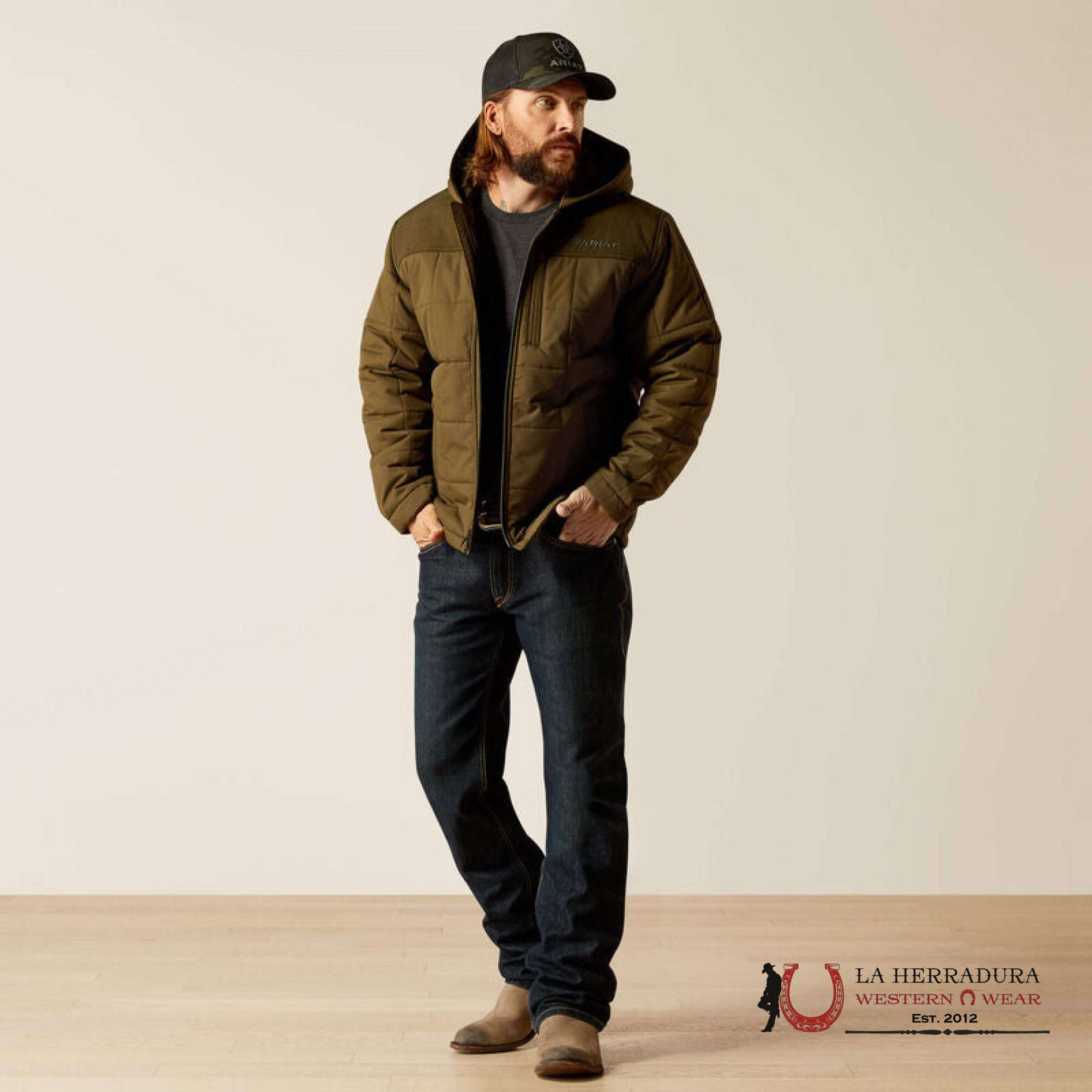 Ariat Crius Hooded Inside Jacket Relic/Relic Heather - 2775 Ropa Hombres