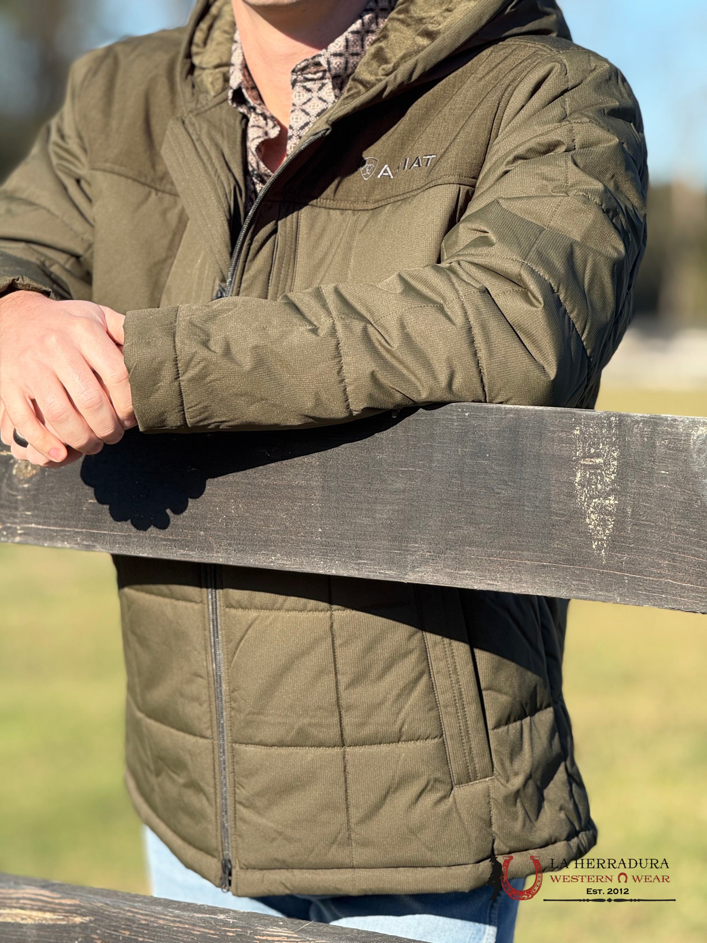 Ariat Crius Hooded Inside Jacket Relic/Relic Heather - 2775 Ropa Hombres