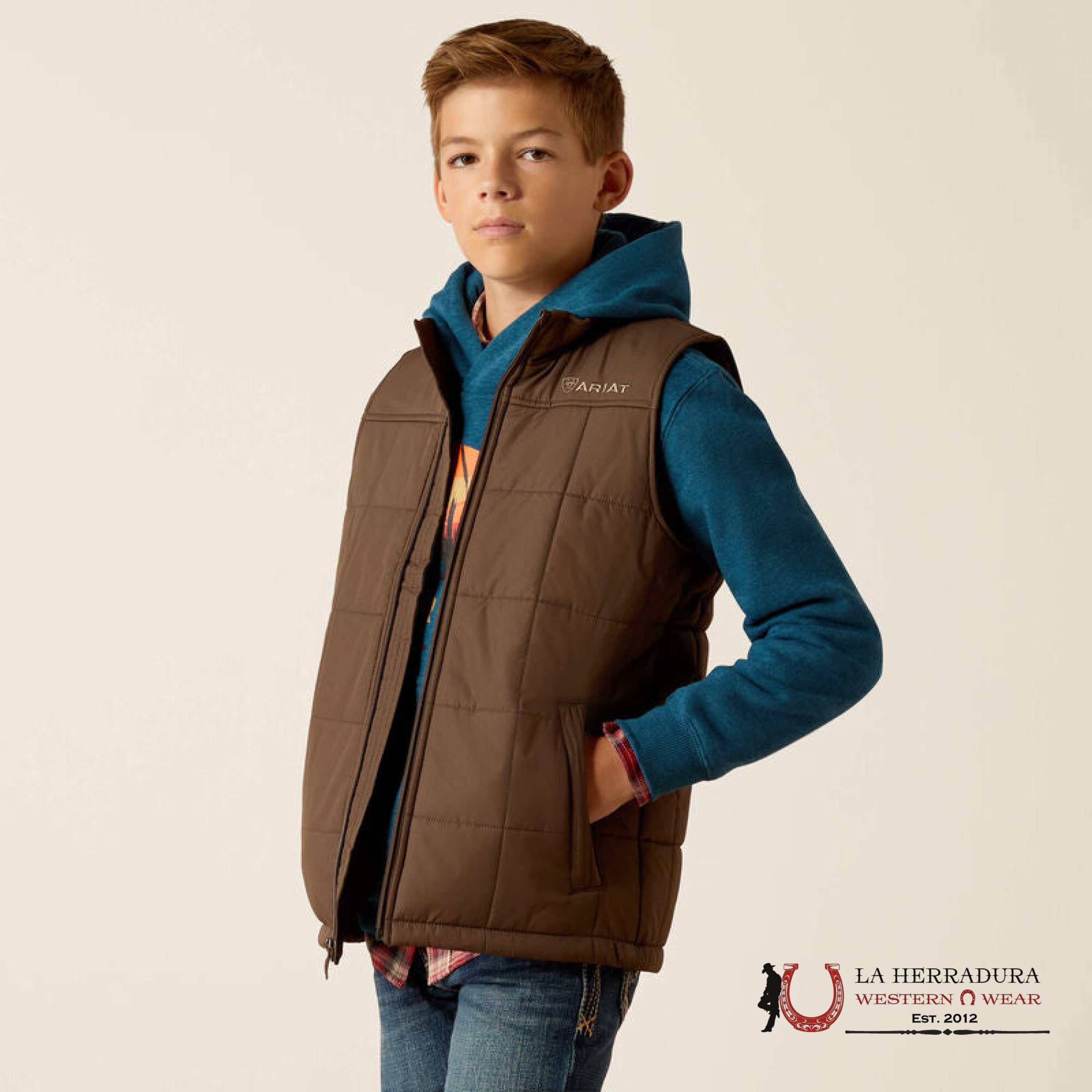 Ariat Crius Inside Vest Banyan Bark - 2351 Niños