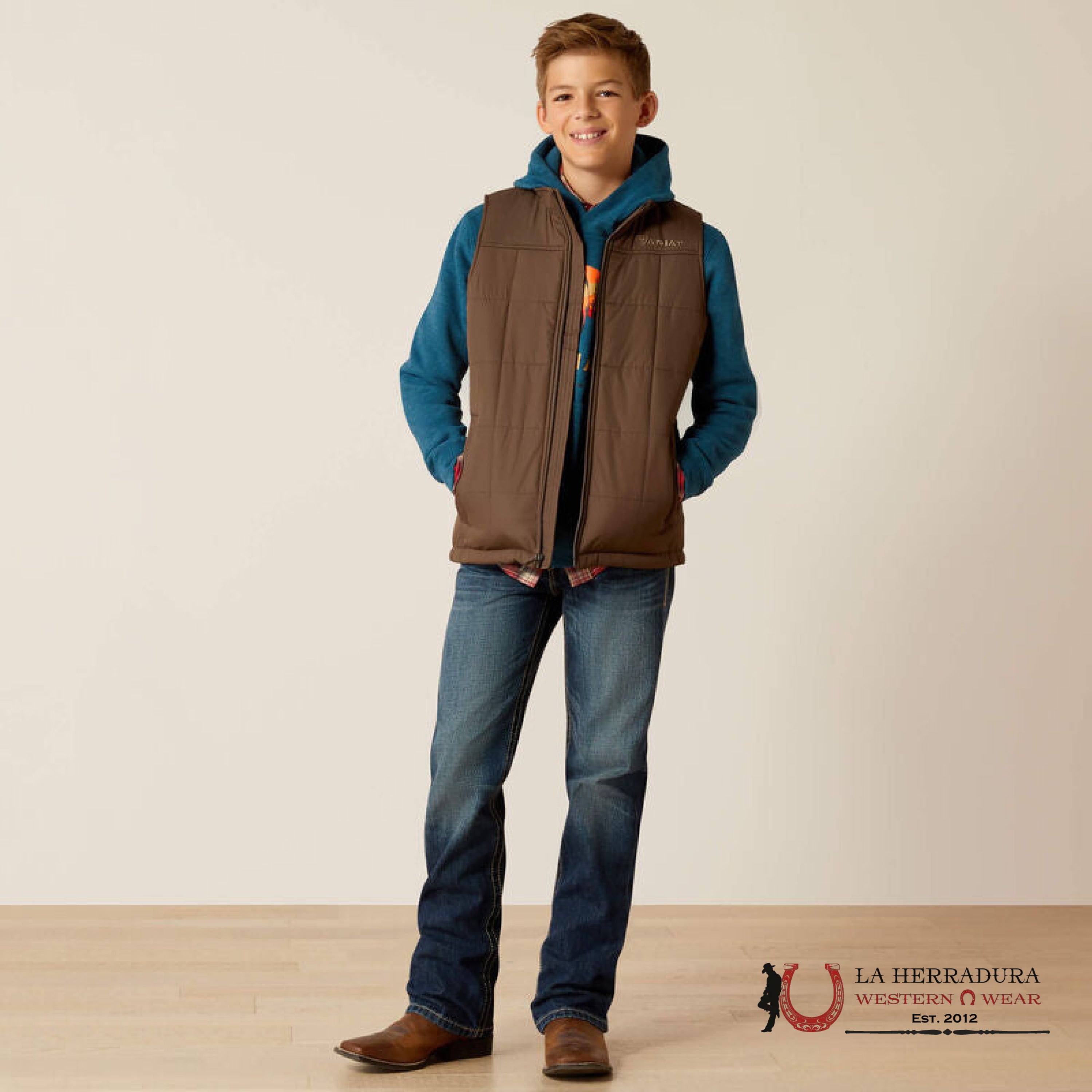 Ariat Crius Inside Vest Banyan Bark - 2351 Niños