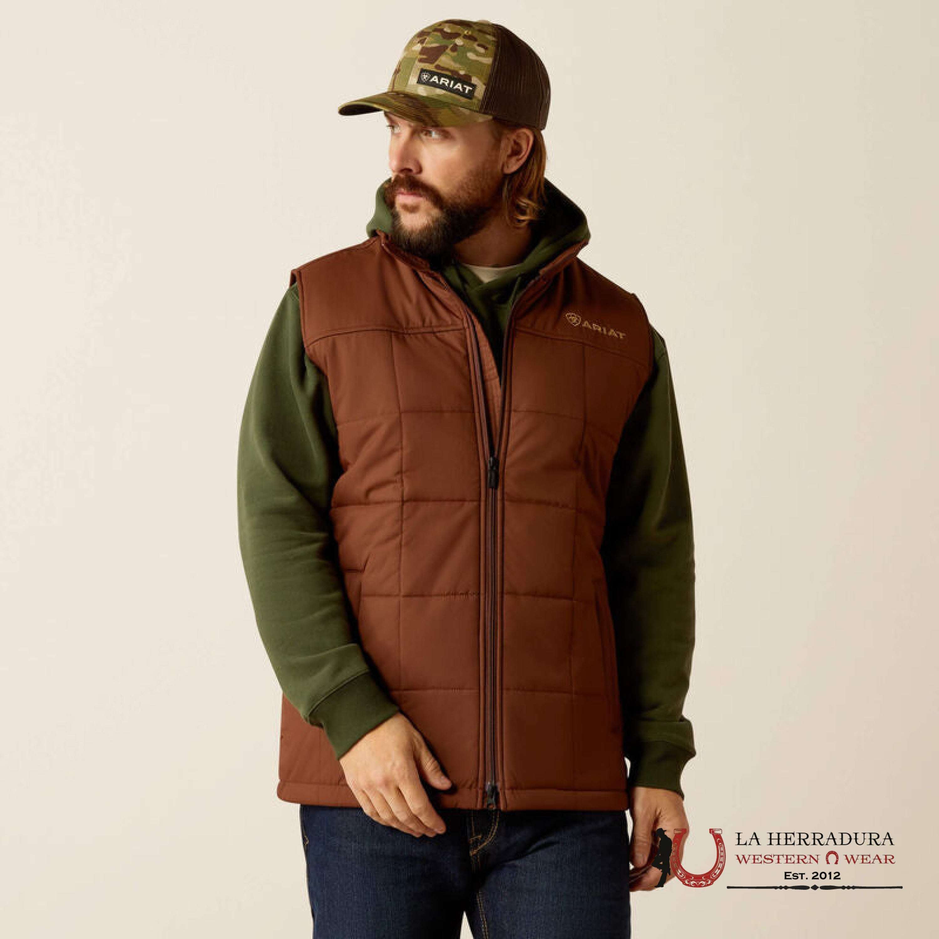 Ariat Crius Inside Vest Potting Soil- 2814 Ropa Hombres