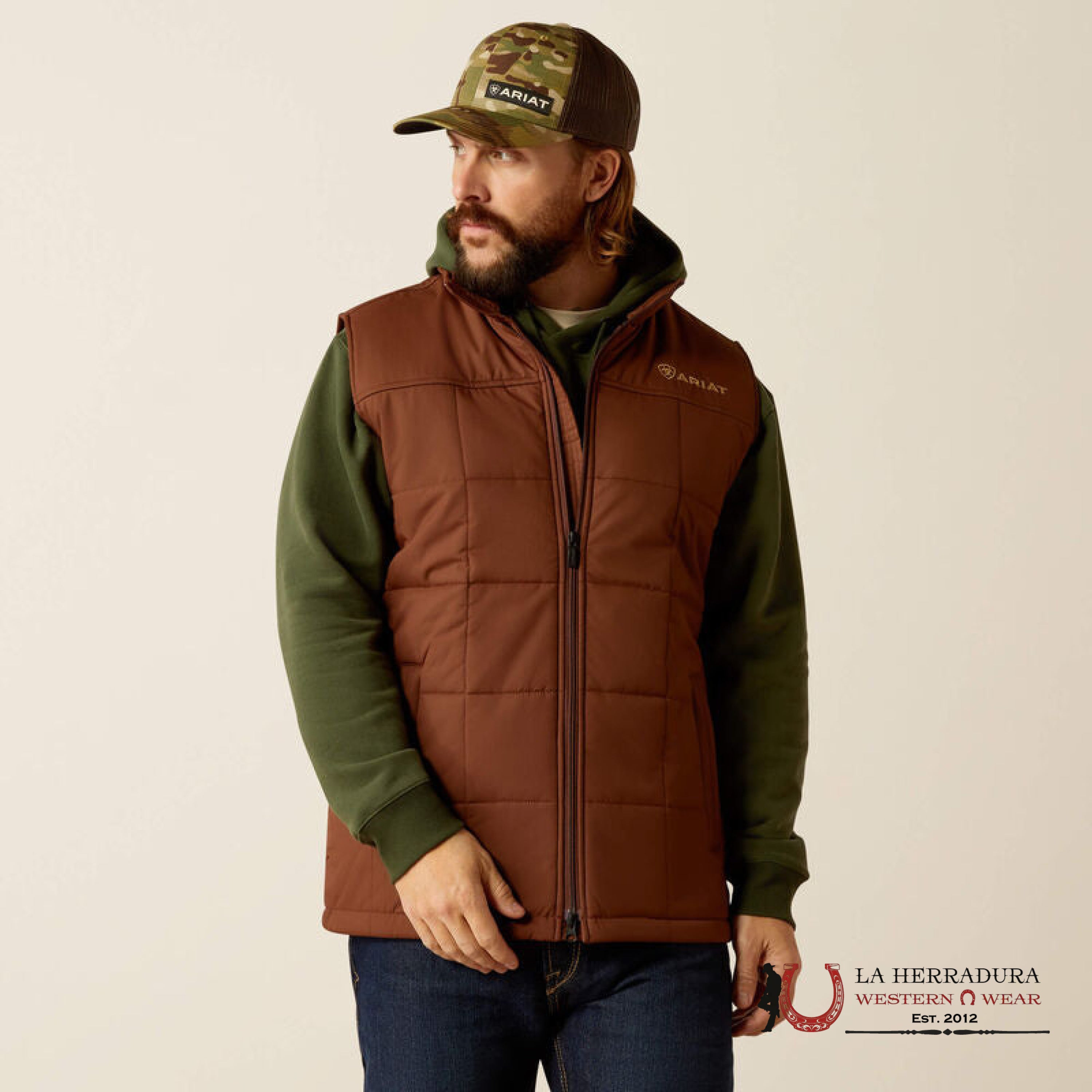 Ariat Crius Inside Vest Potting Soil- 2814 Ropa Hombres
