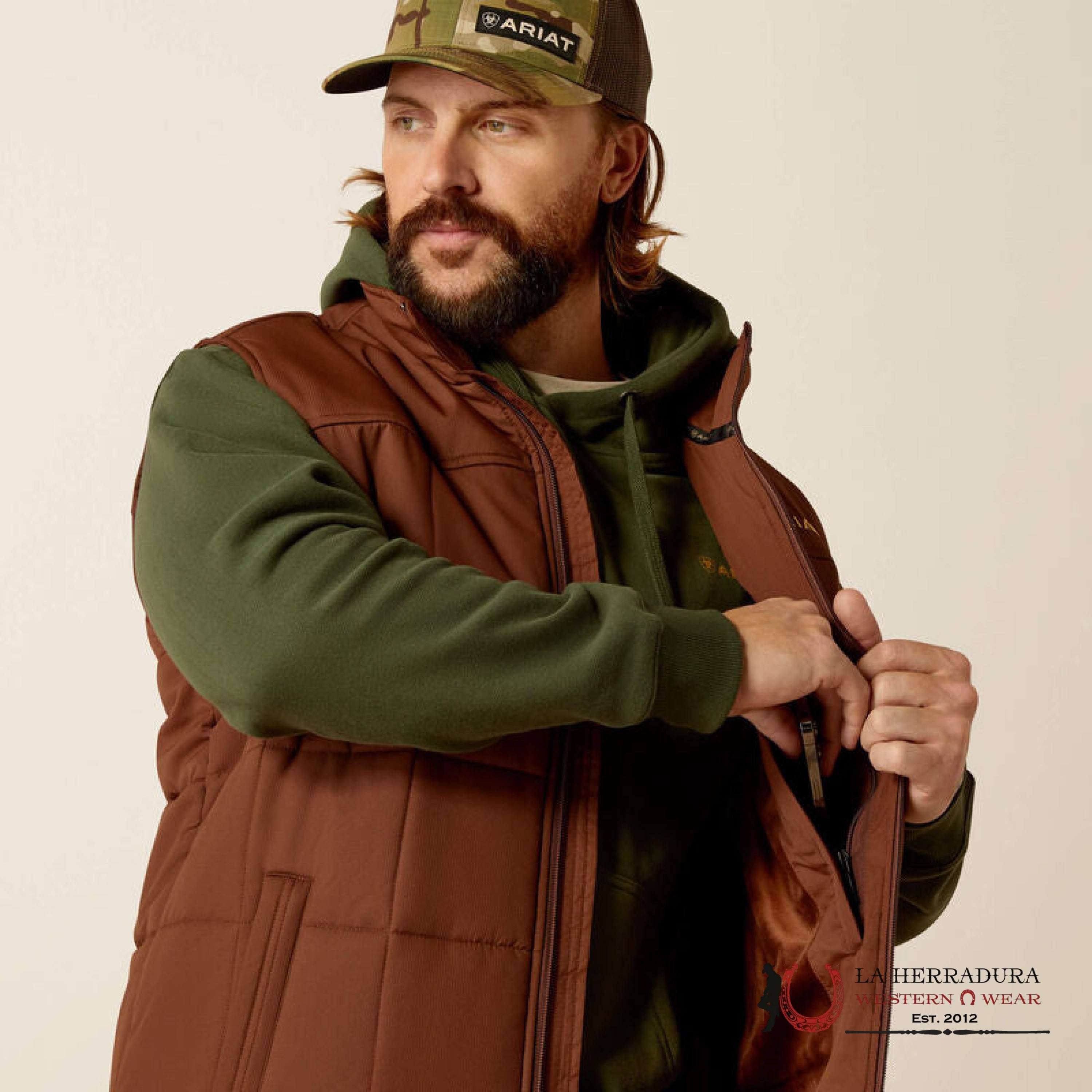 Ariat Crius Inside Vest Potting Soil- 2814 Ropa Hombres