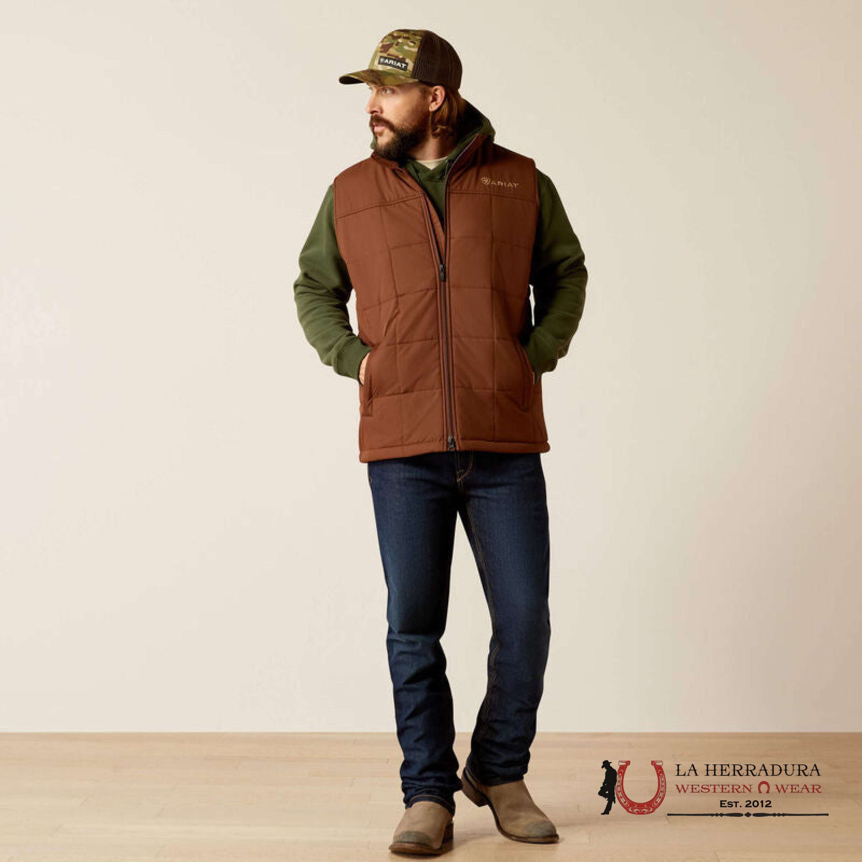 Ariat Crius Inside Vest Potting Soil- 2814 Ropa Hombres