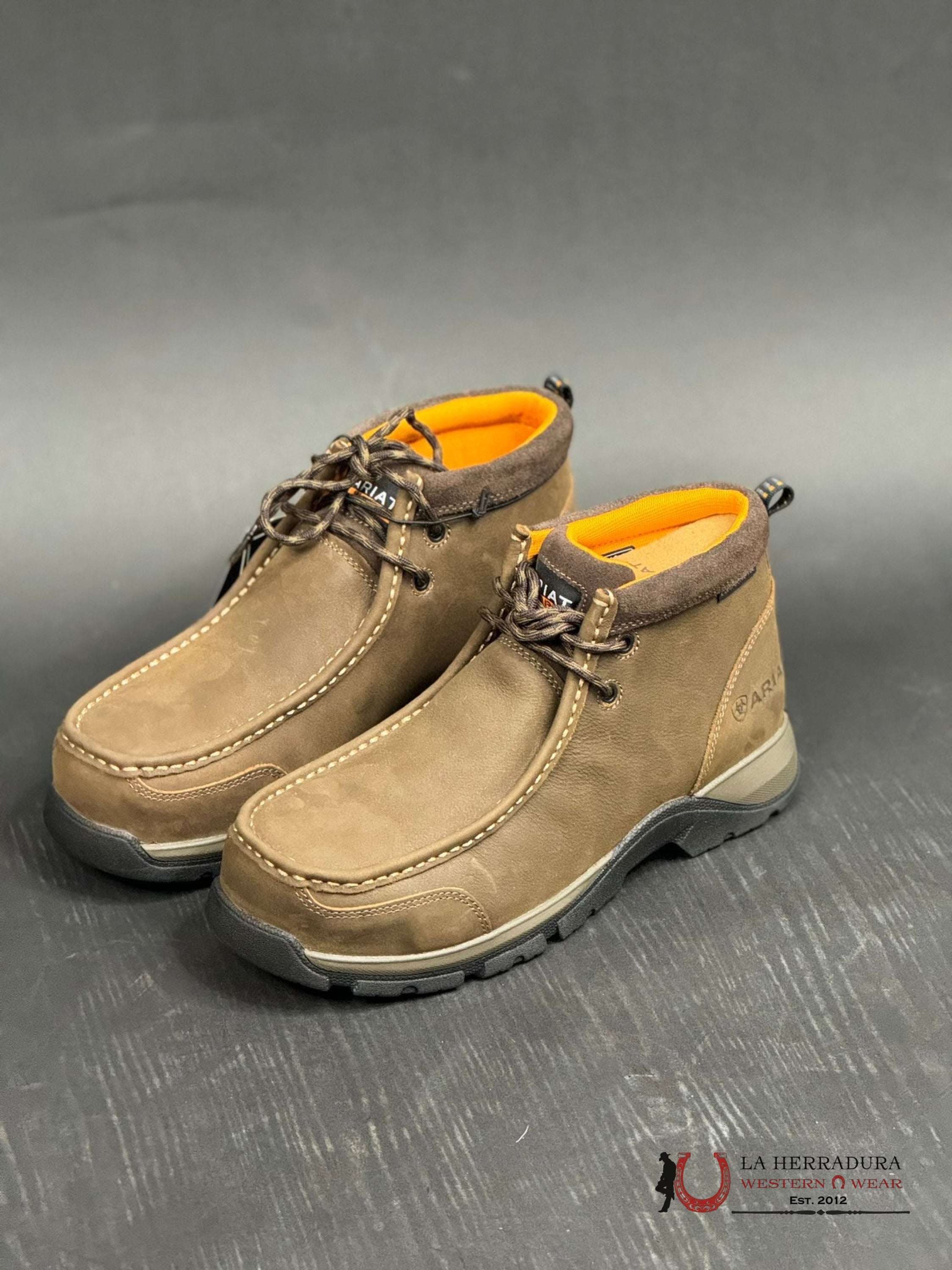 Ariat Edge Lte Moc Comp Toe Dark Brown Work Boot