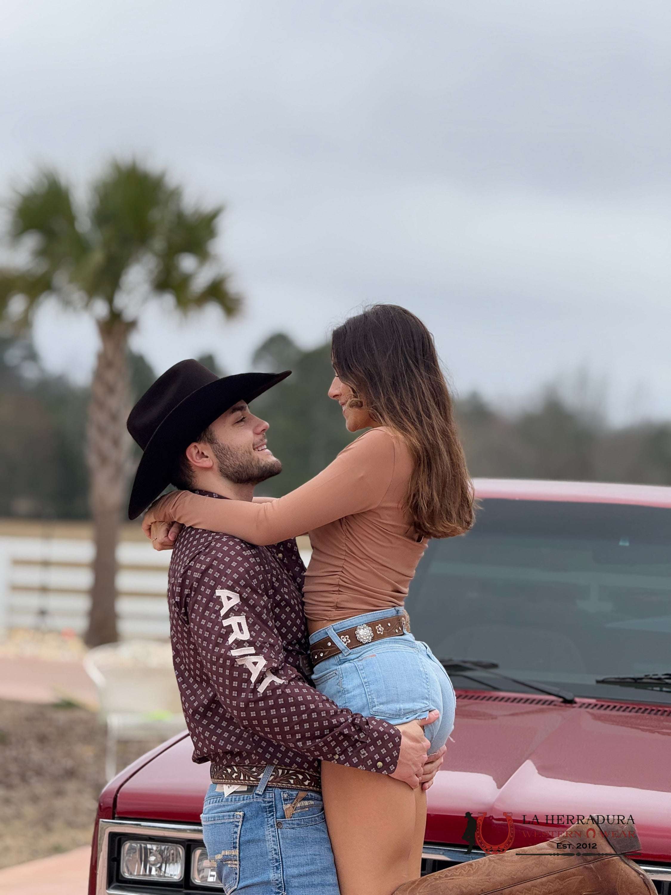 ARIAT FITTED KOEN BROWN / TAN LONG SLEEVE SHIRT-2628 ROPA HOMBRES