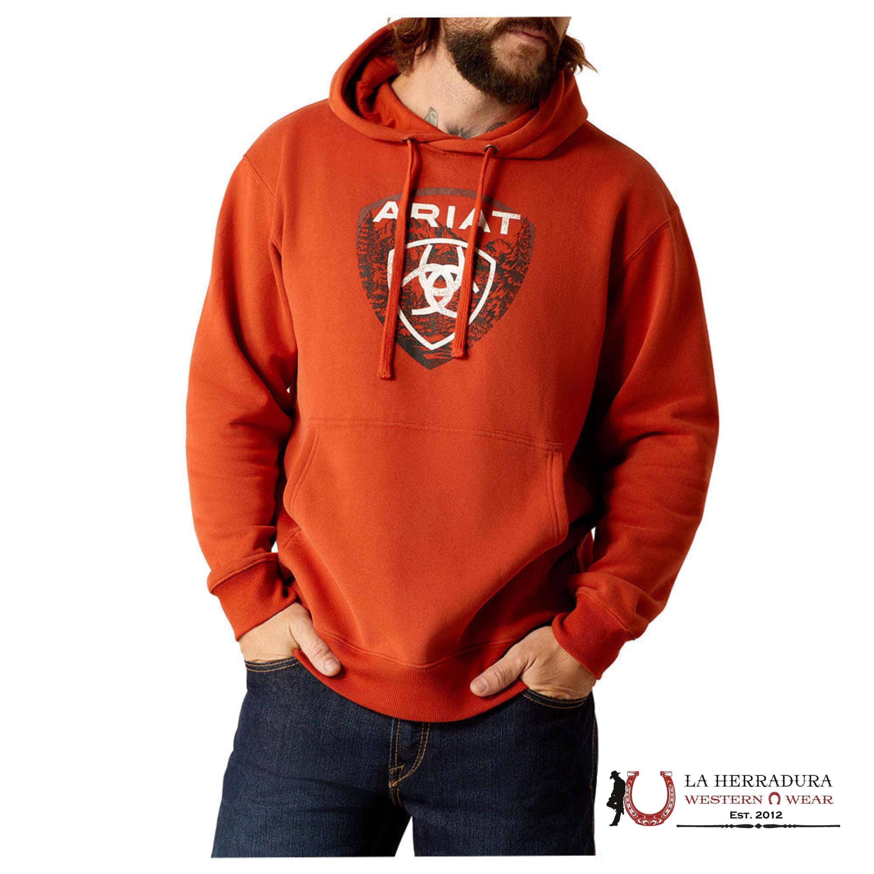 Ariat Forest Badge Hood Dark Orange - 2458 Ropa Hombres