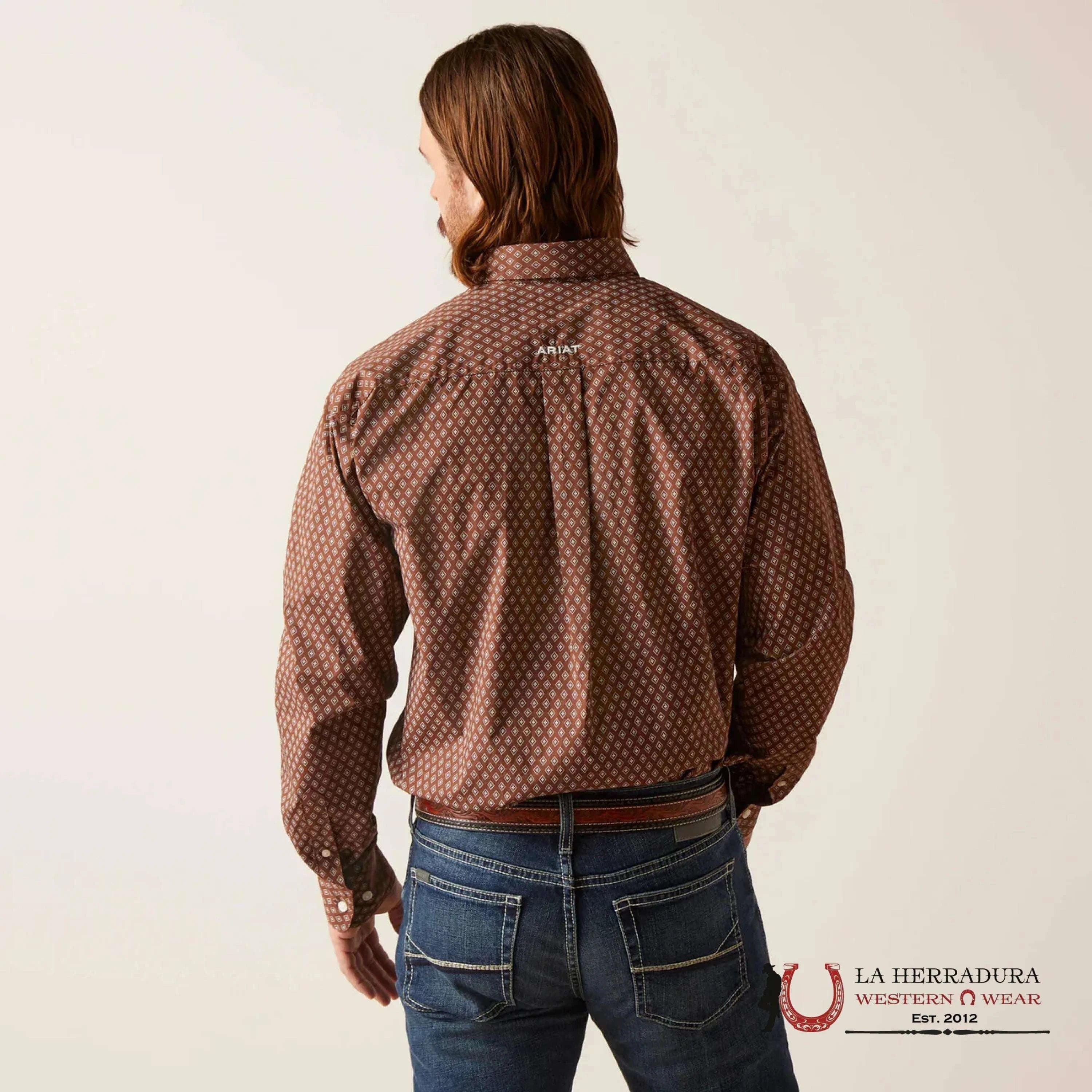 Ariat Gardner Long Sleeve Shirt Potting Soil - 6528 Ropa Hombres
