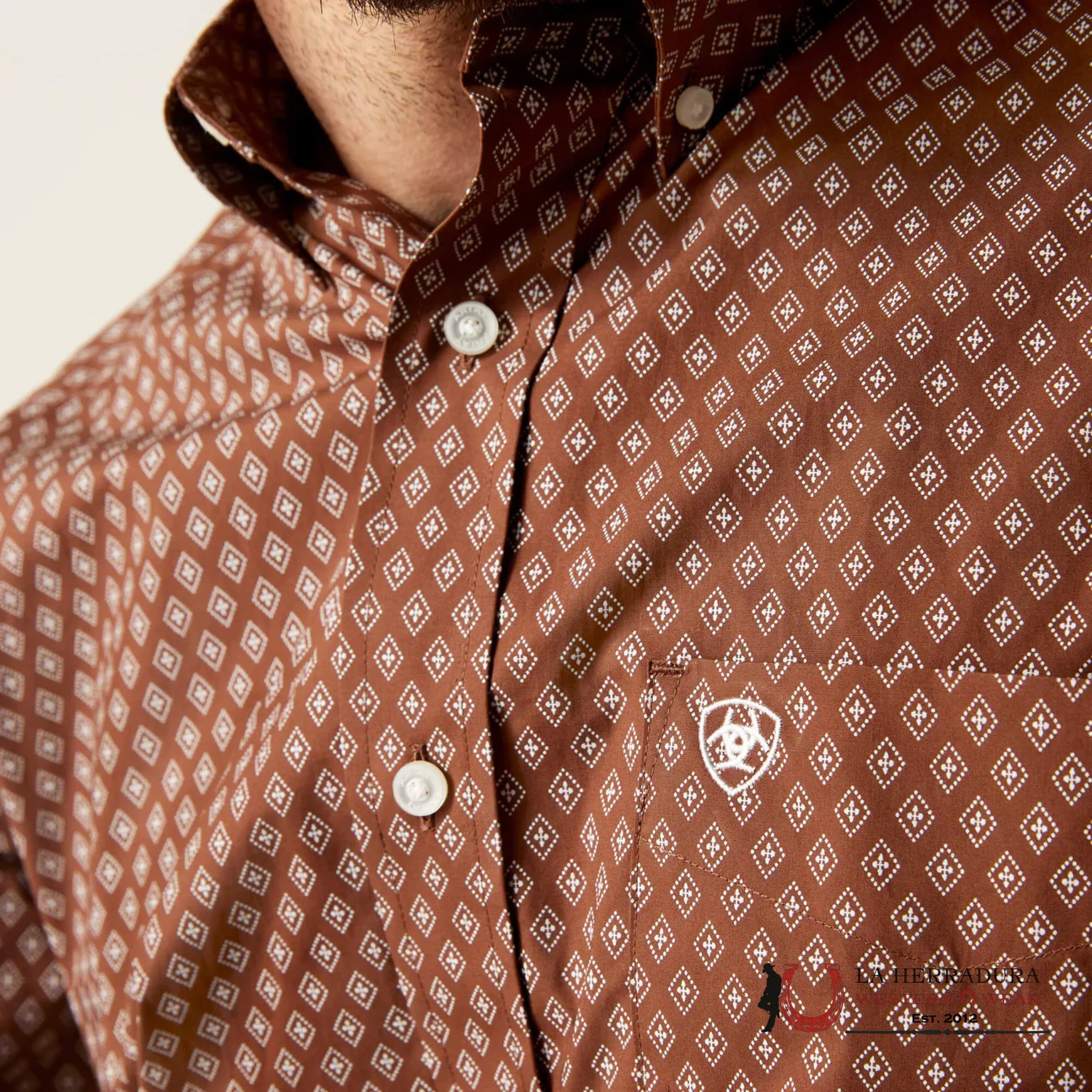 Ariat Gardner Long Sleeve Shirt Potting Soil - 6528 Ropa Hombres